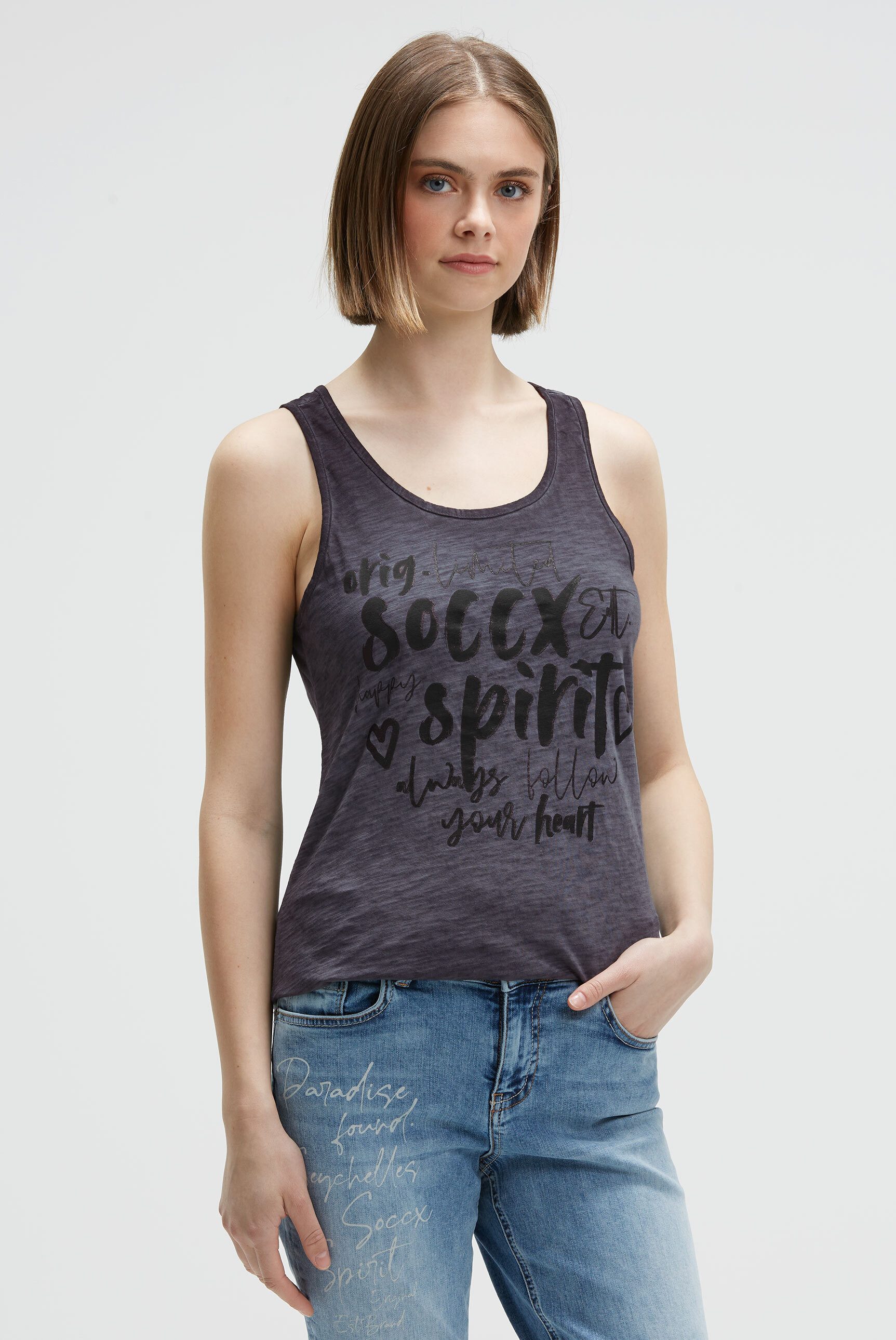 SOCCX Tanktop aus Baumwolle