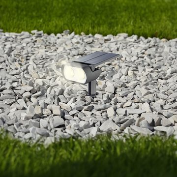 bmf-versand LED Solarleuchte Wegeleuchte Solar Gartenstrahler Außen Erdspieß Solarleuchte Garten