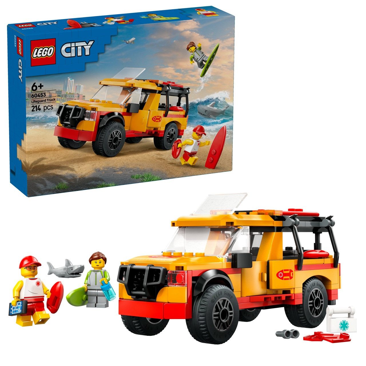 LEGO® LEGO® 60453 City - Einsatzfahrzeug der Rettungsschwimmer Konstruktions-Spielset