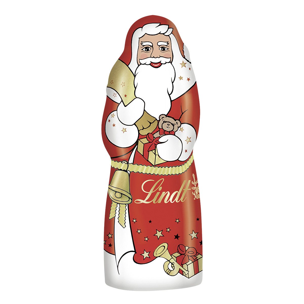 LINDT Schokolade, Lindt Weihnachtsmann Hohlfigur aus Alpenvollmilchschokolade 40g