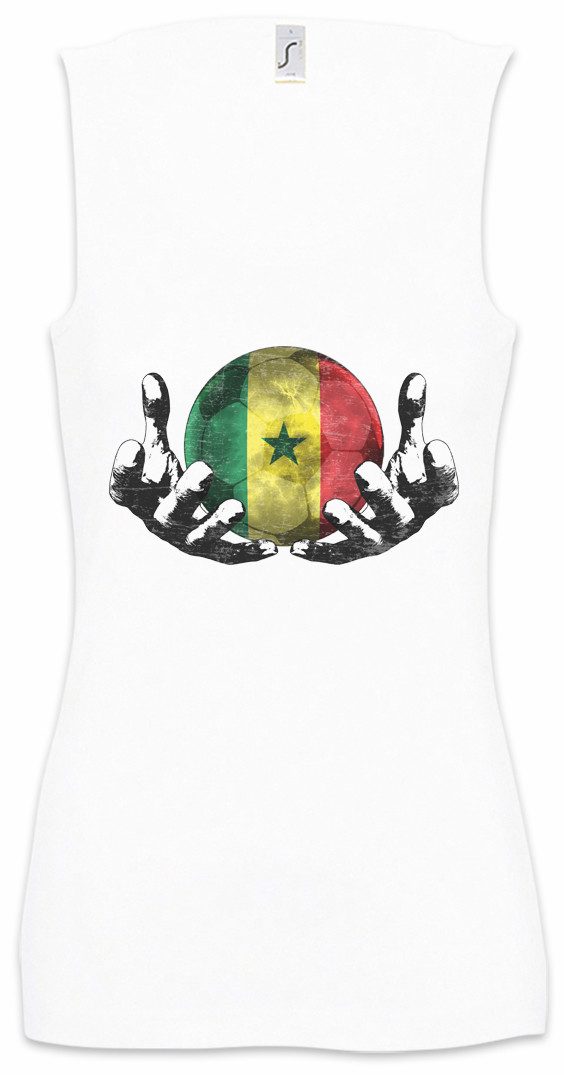 Tanktop Senegal Football Magic Ball Ärmelloses Damen T-Shirt Senegalesisch
