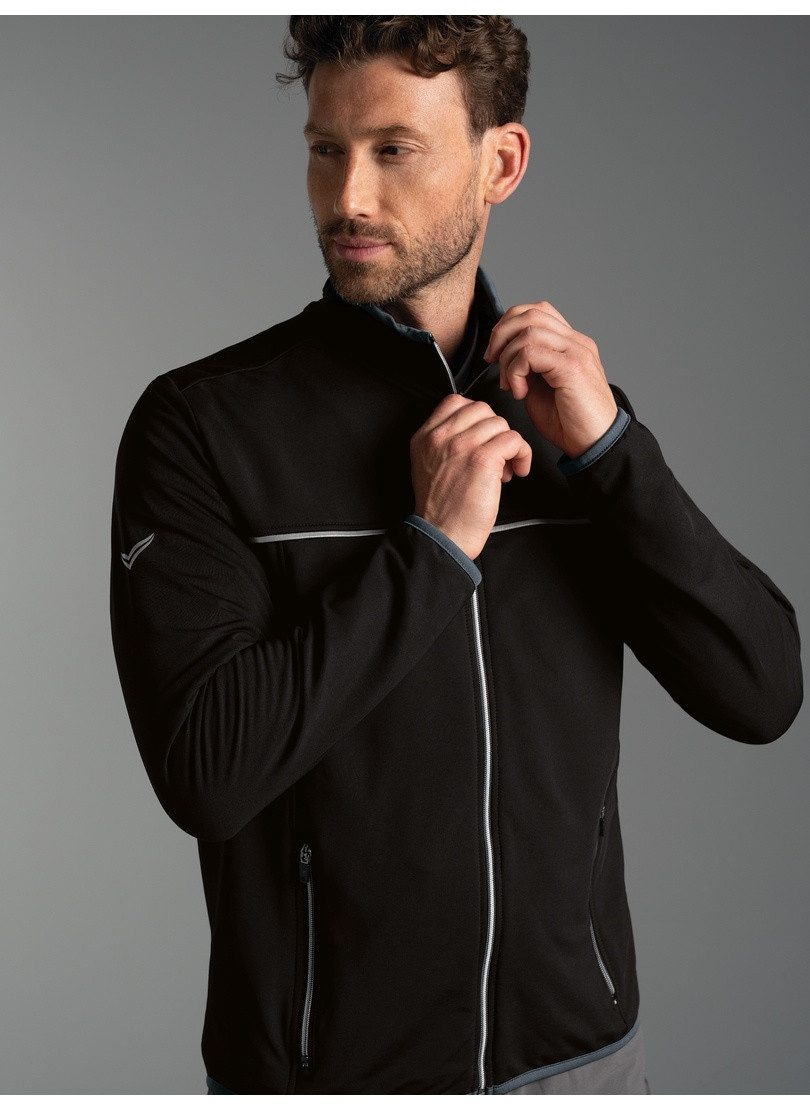 Trigema Trainingsjacke TRIGEMA Praktische Sportjacke aus Microfaser (1-St)