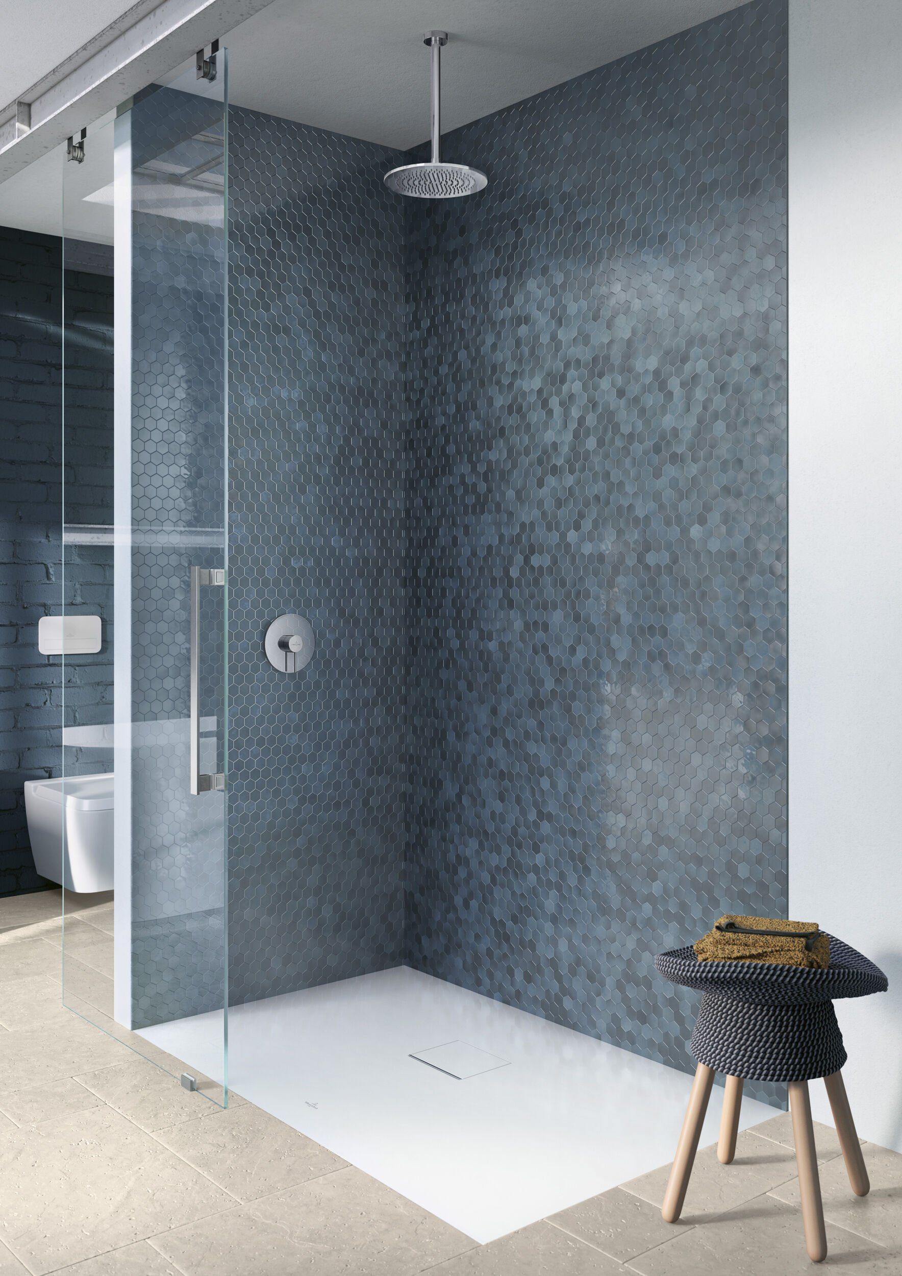 Villeroy & Boch Regenduschkopf Universal Showers, Regenbrause 250 mm, Rund - Brushed Gold