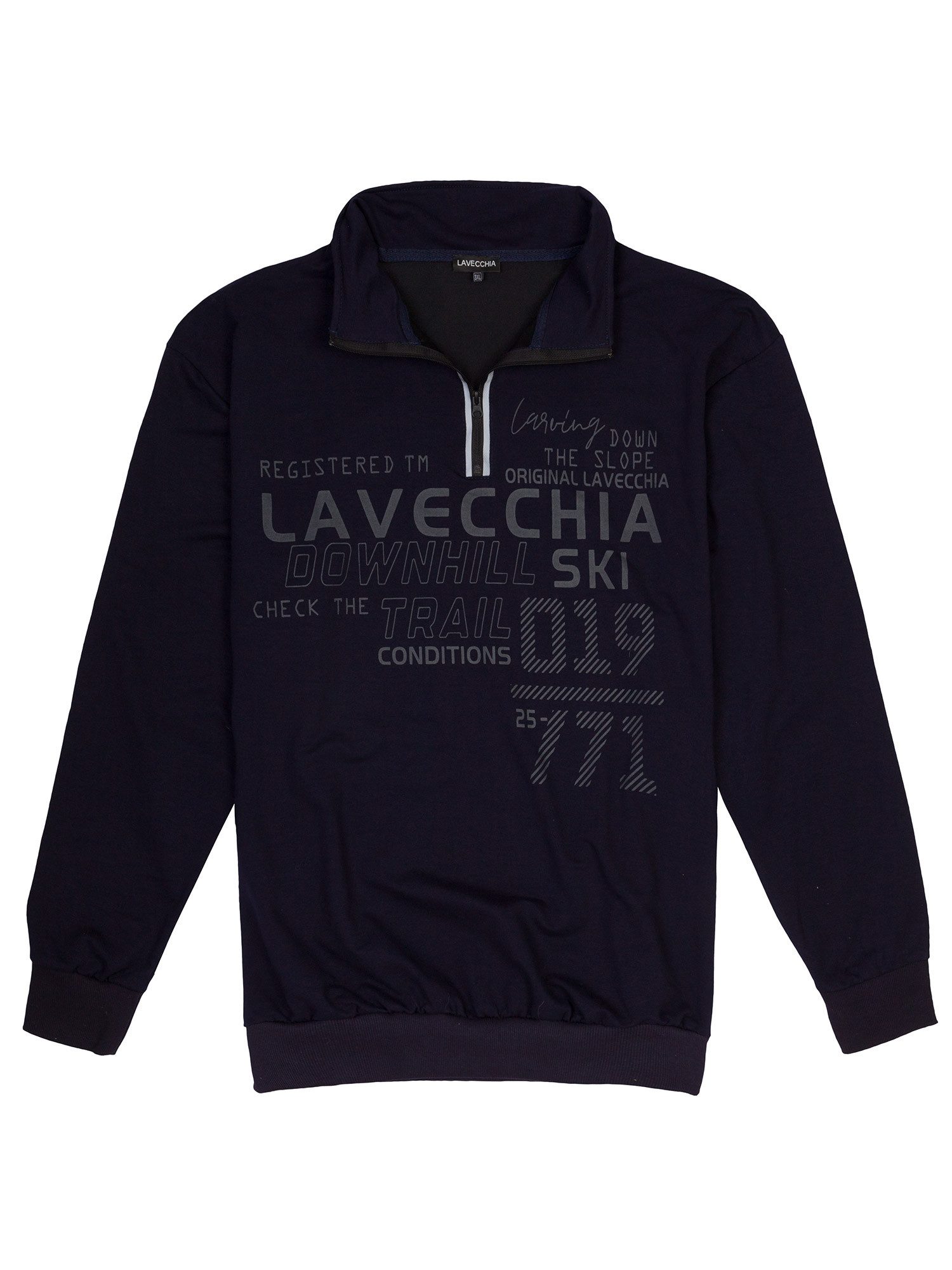 Lavecchia Sweatshirt Lavecchia Herren Sweatshirt LV-2029 Übergröße Poloshir günstig online kaufen