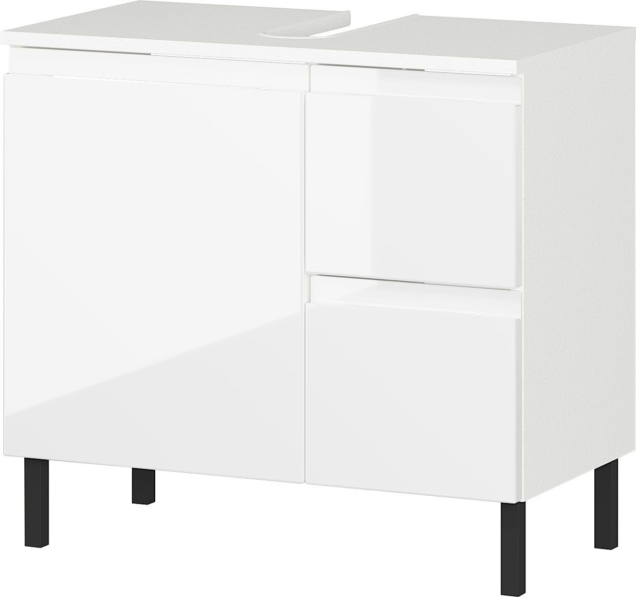 GERMANIA Waschbeckenunterschrank Scantic (1-St) mit Siphonausschnitt