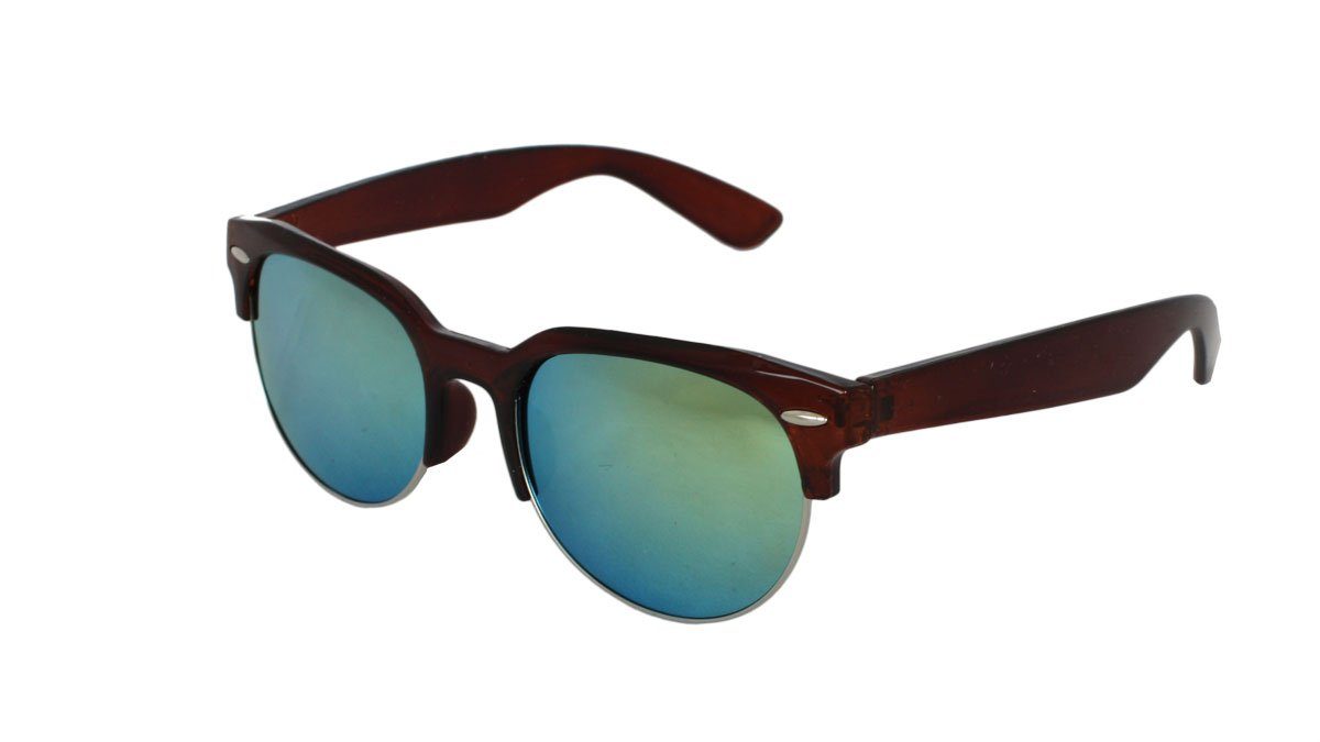 Sonia Originelli Sonnenbrille Sonnenbrille Modern Verspiegelt Onesize braun-gruen Sommer Klassisch
