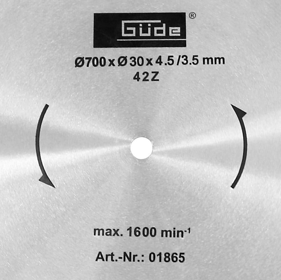 Güde Kreissägeblatt Güde Kreissägeblatt GWS 700 HM-2 Ø 700 mm Ø 30 mm günstig online kaufen