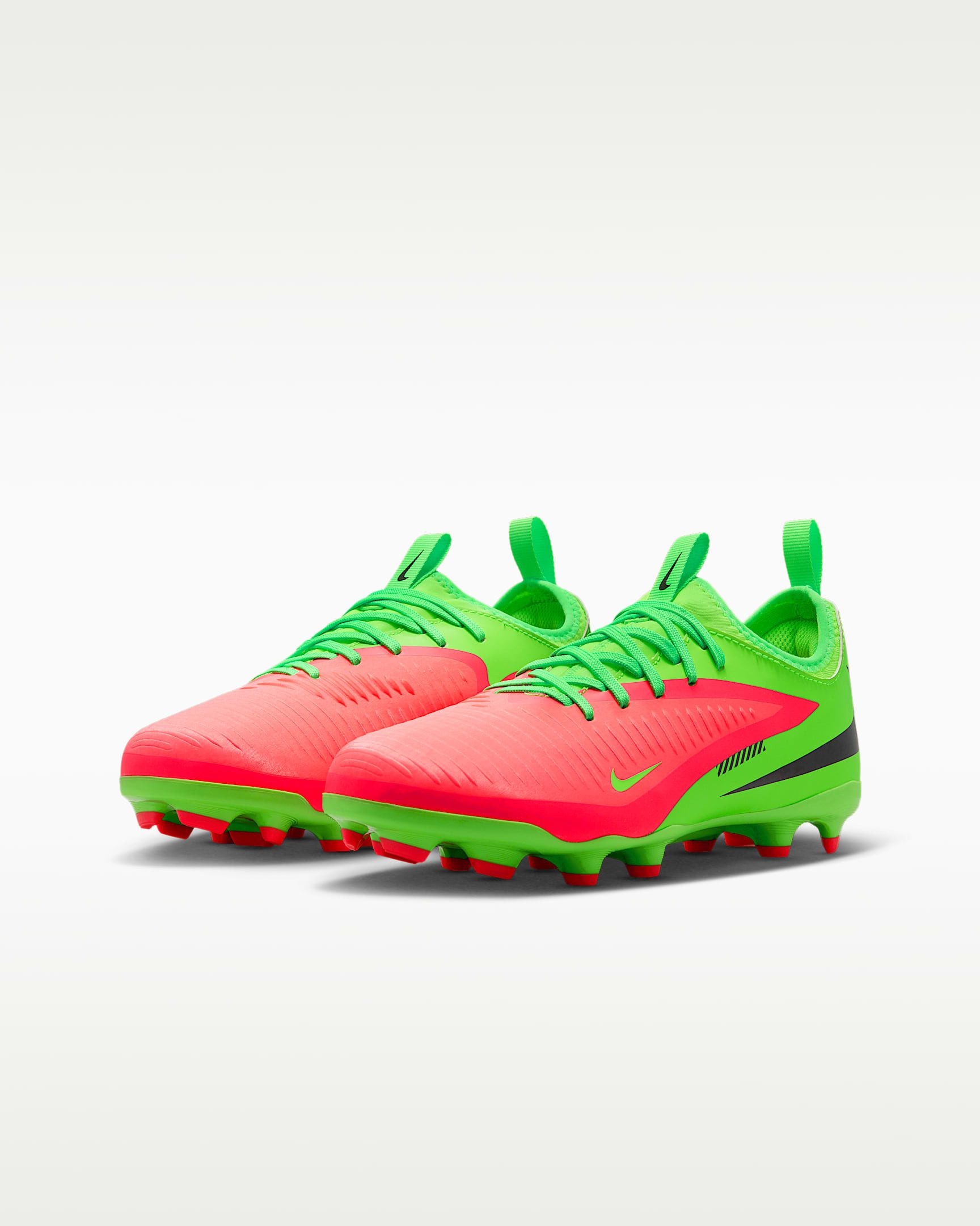 Nike JR PHANTOM 6 LOW ACAD FG/MG EH Fußballschuh Erling Haarland, Außensohle für Rasenplätze, für Kinder & Jugendliche