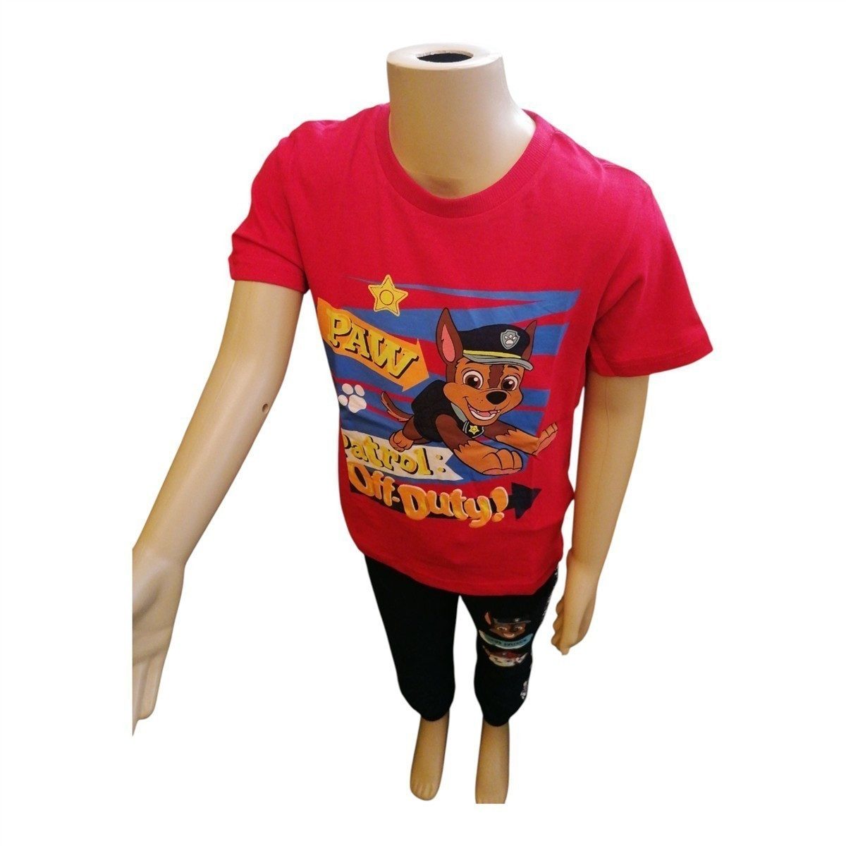PAW PATROL T-Shirt PAW Patrol T-Shirt für Jungen „Off-Duty!“, Rot 98–128