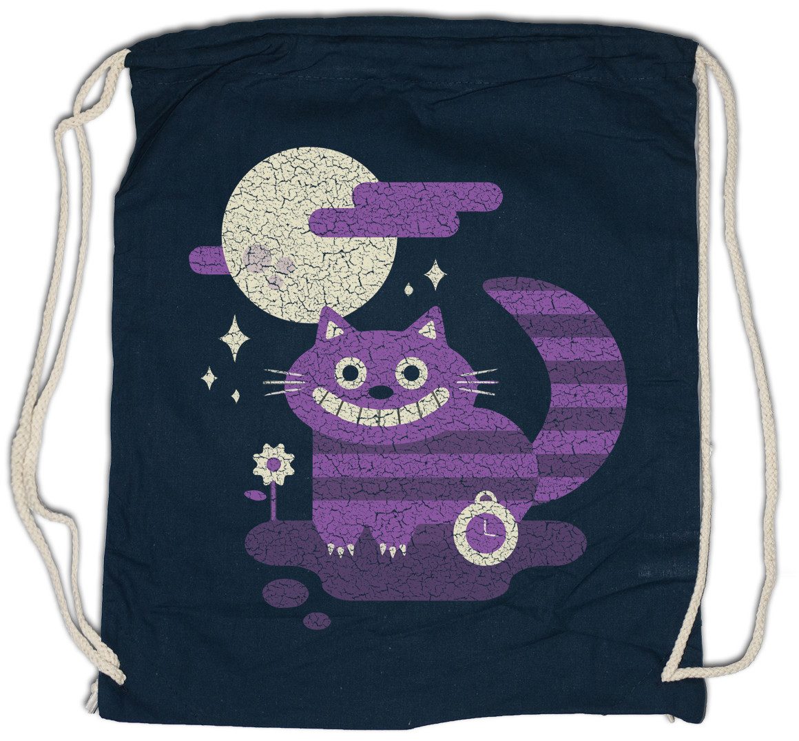 Turnbeutel Cheshire Cat Turnbeutel Alice Cat im Cats in Katze Wonderland Kult