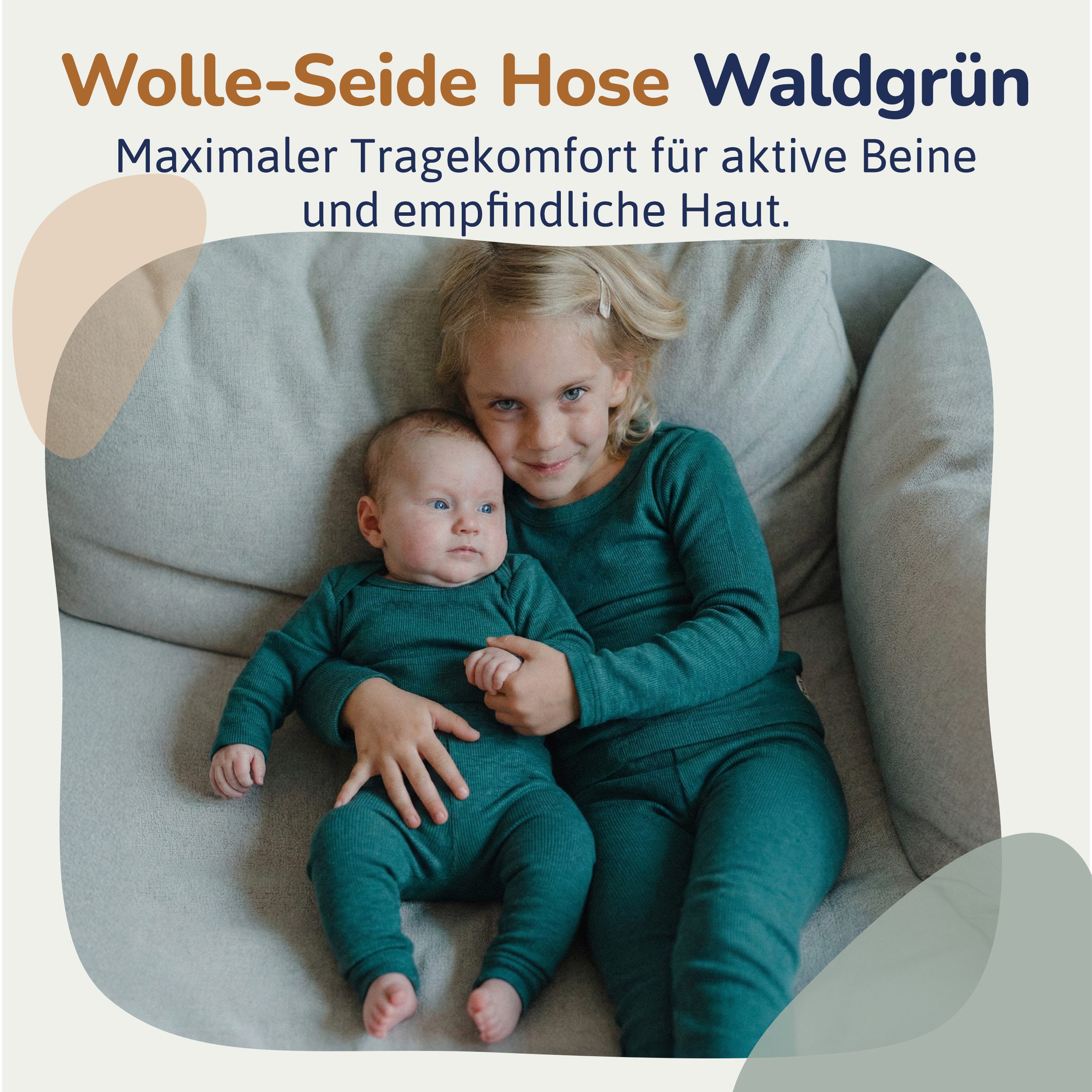 Hinzling Leggings Wolle-Seide Hose – Weiche Seide Wollhose Kinder