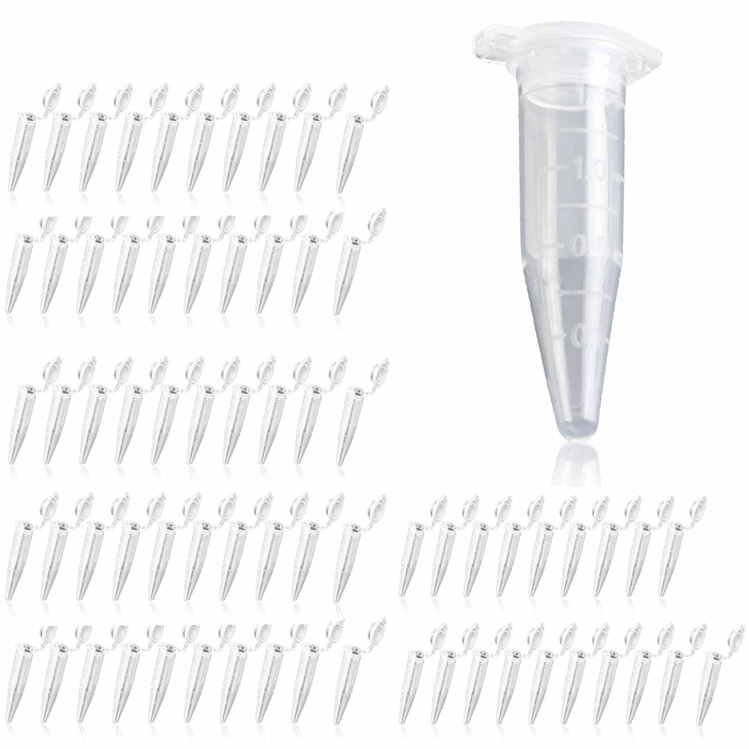 FELIXLEO Lernspielzeug 70er Probenröhrchen 1 5ml Transparent Für Labor Reak günstig online kaufen