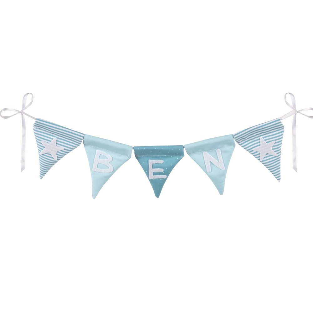 goki Wimpelkette goki Buchstabenwimpelkette blau, mit 10 Wimpeln