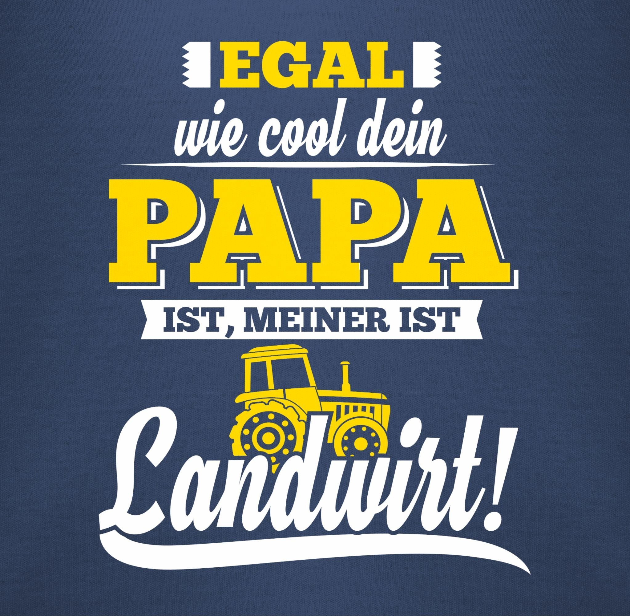 Shirtracer Shirtbody Egal wie Cool dein Papa meiner ist Landwirt Sprüche Baby