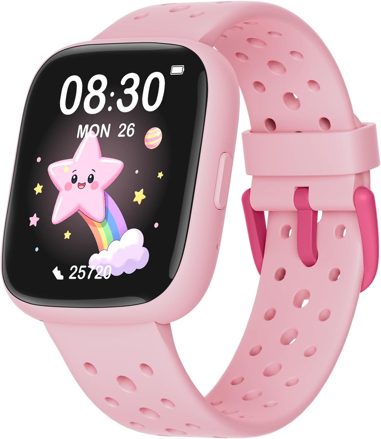 TICTIKY BW02 Smartwatch (4,6 cm, android ios), Kinder Smartwatch mit 1.83" HD Display, Sportmodi