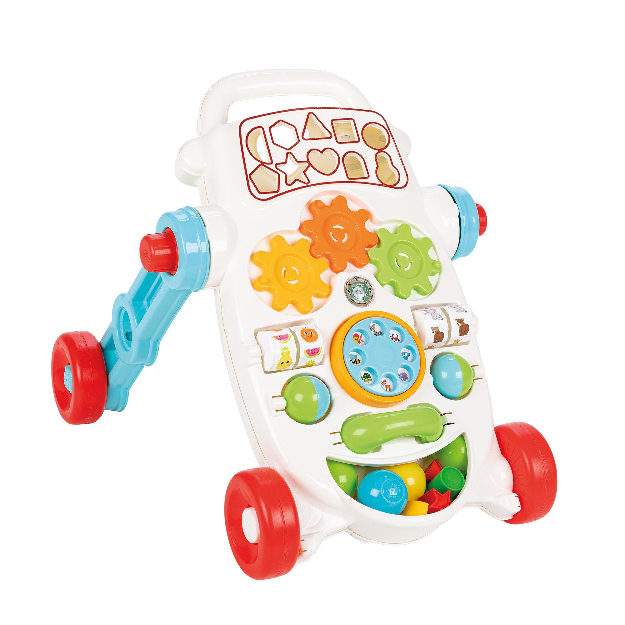 Lauflernwagen Lauflernwagen mit Soundeffekten, Lauflernhilfe mit Spielzeugzubehör