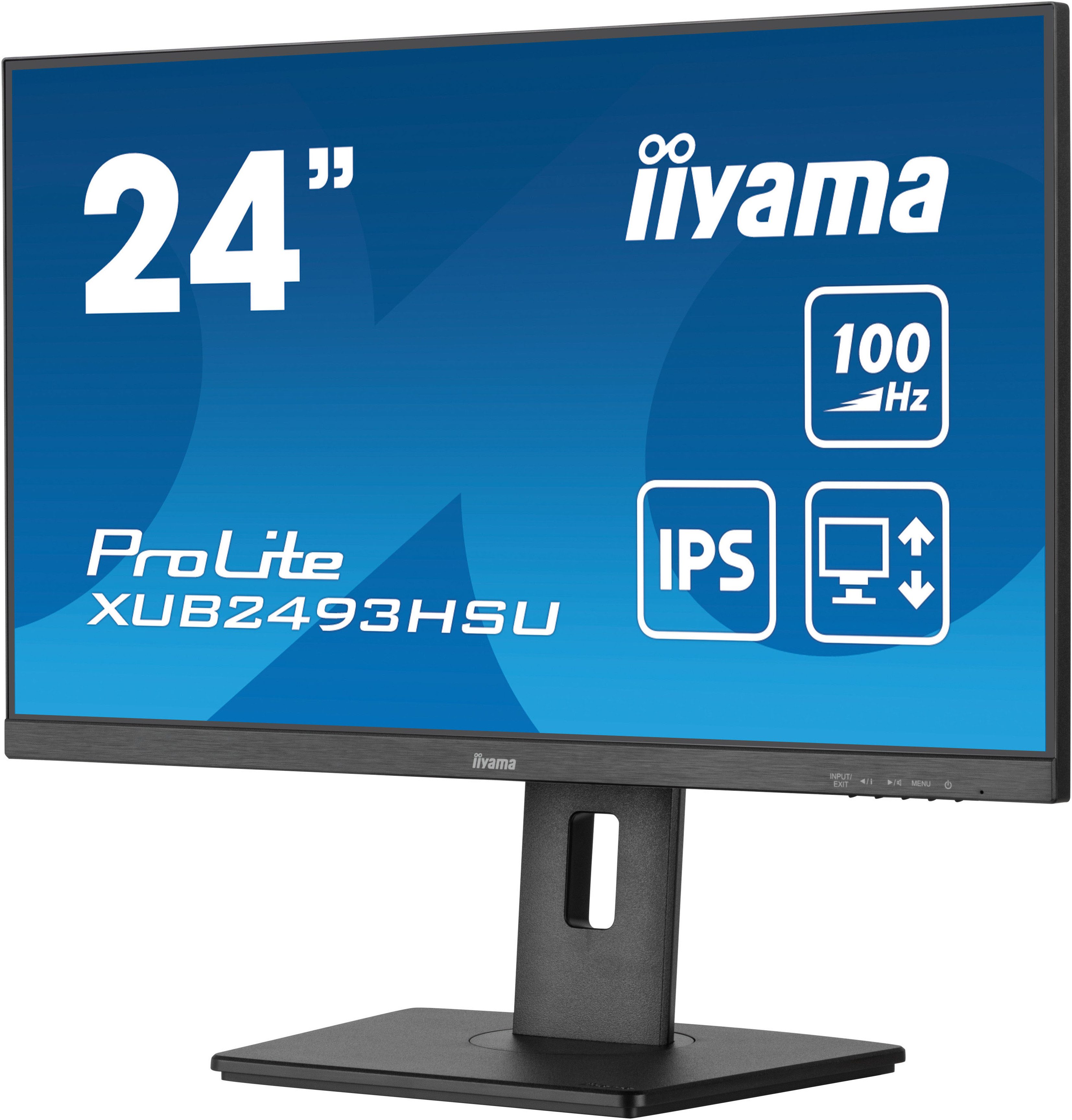 Iiyama XUB2493HSU-B7 LED-Monitor (61 cm/24 ", 1920 x 1080 px, Full HD, 1 ms Reaktionszeit, 100 Hz, IPS)