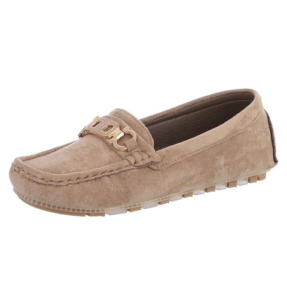 Ital-Design Eleganter Mokassin für Damen mit Verschluss-Details Slipper (91 günstig online kaufen