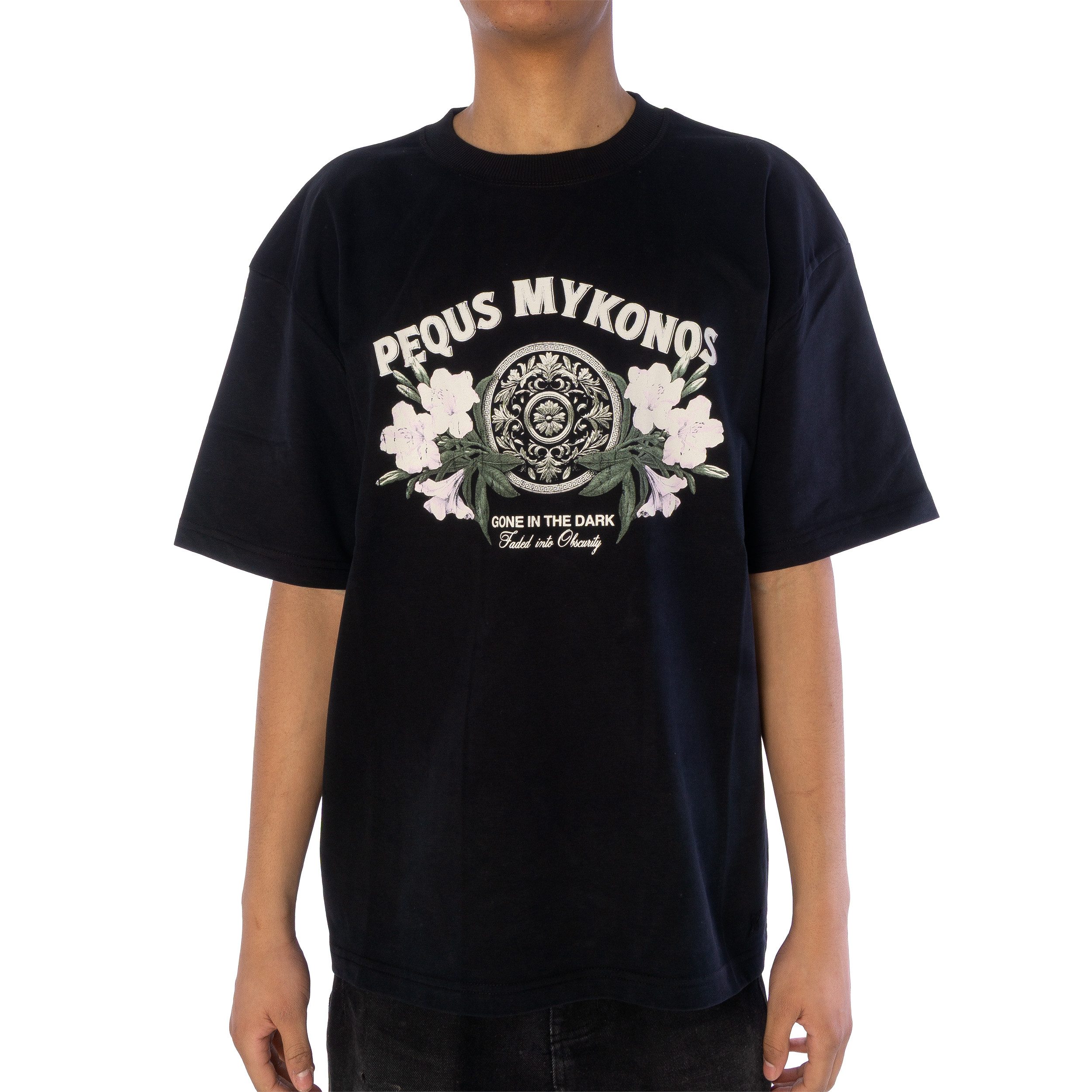 PEQUS T-Shirt T-Shirt Pequs Floral Emblem Graphic günstig online kaufen