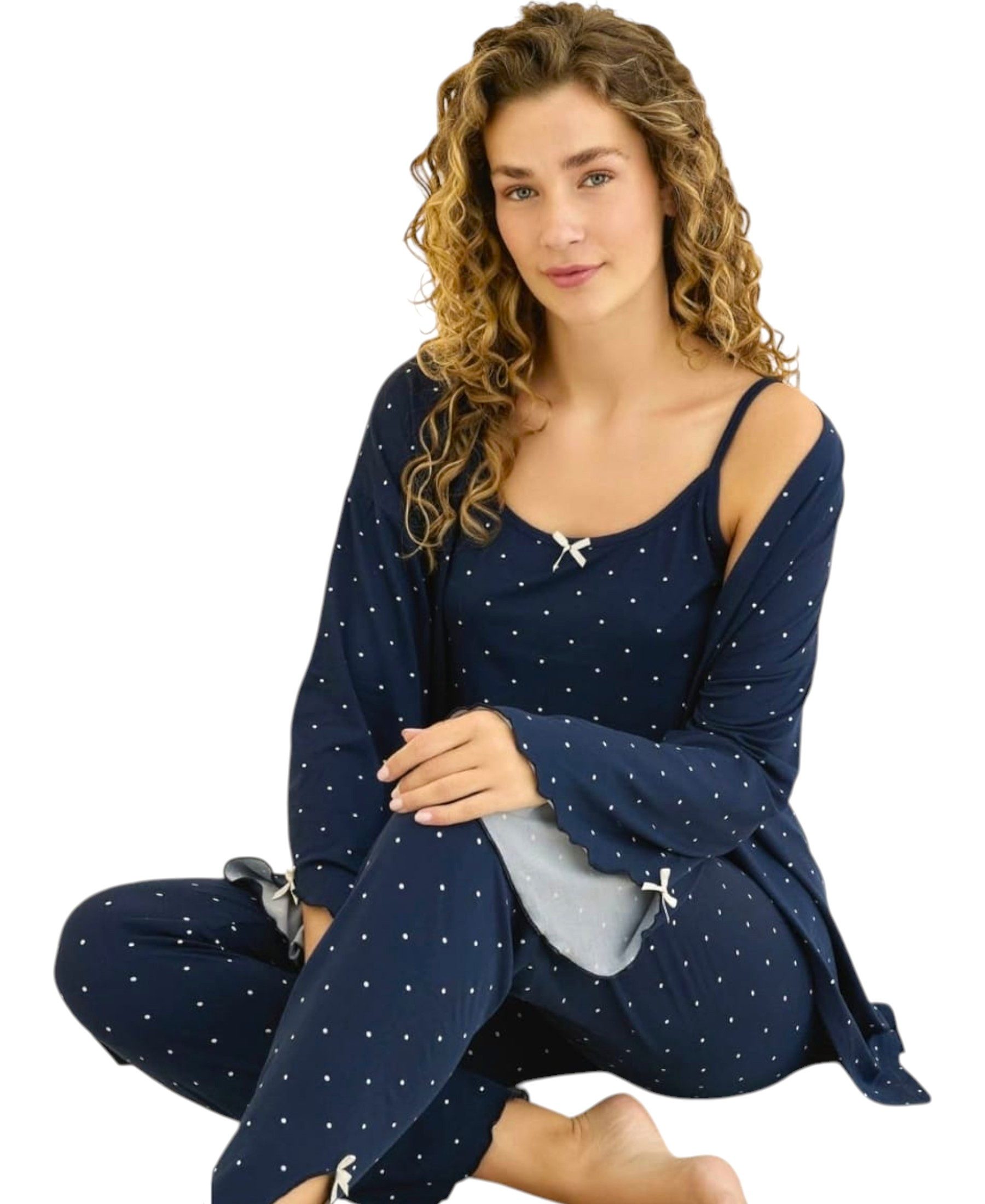 fashionshowcase Pyjama Damen 3-teiliges Set - günstig online kaufen