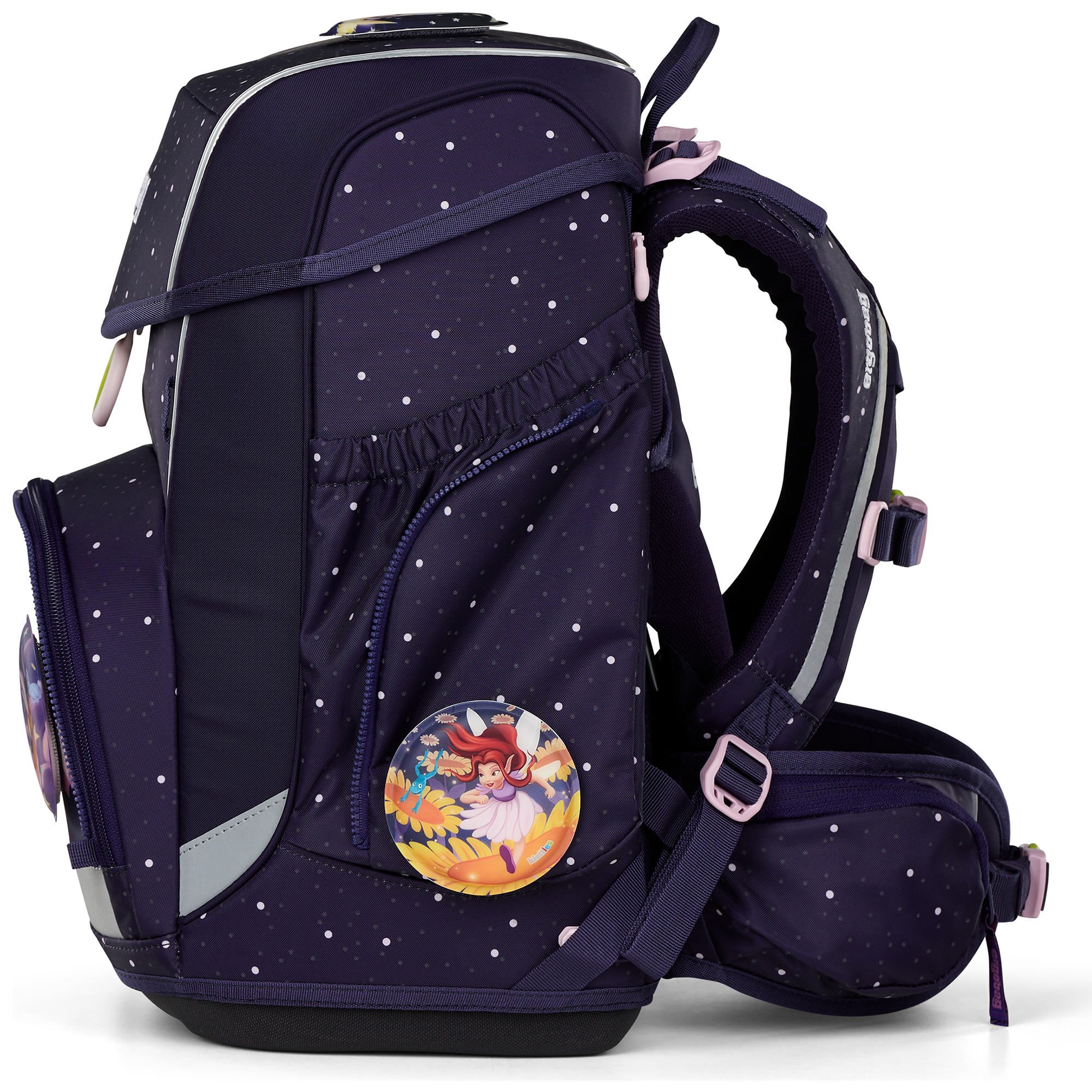 ergobag Schulranzen Cubo 5tlg inkl Sportbeutel Federmappe Schlampermäppchen und Kletties