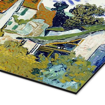 Posterlounge Alu-Dibond-Druck Vincent van Gogh, Straße in Auvers sur Oise, Wohnzimmer Rustikal Malerei