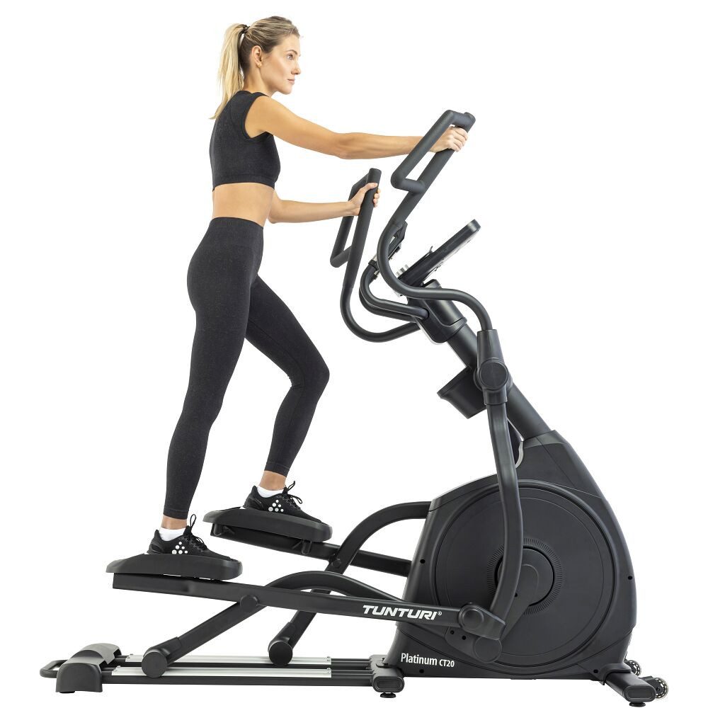 Tunturi Crosstrainer Crosstrainer CT20, Gelenkschonendes Training dank 13 cm Q-Faktor