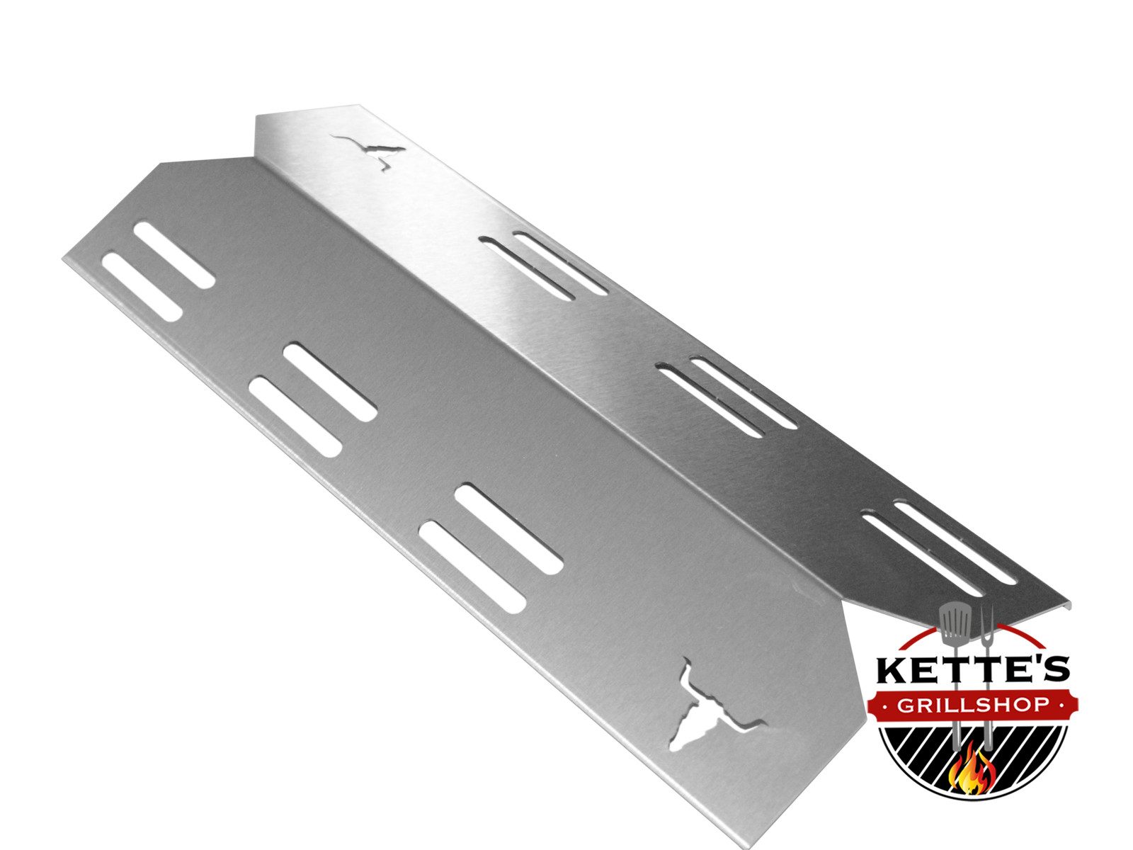 Kette´s Grillzubehör Gasgrill Brennerabdeckungen aus Edelstahl für Landmann Triton Maxx 4.1, Rostfreier Edelstahl 1.4301 aus Deutschland