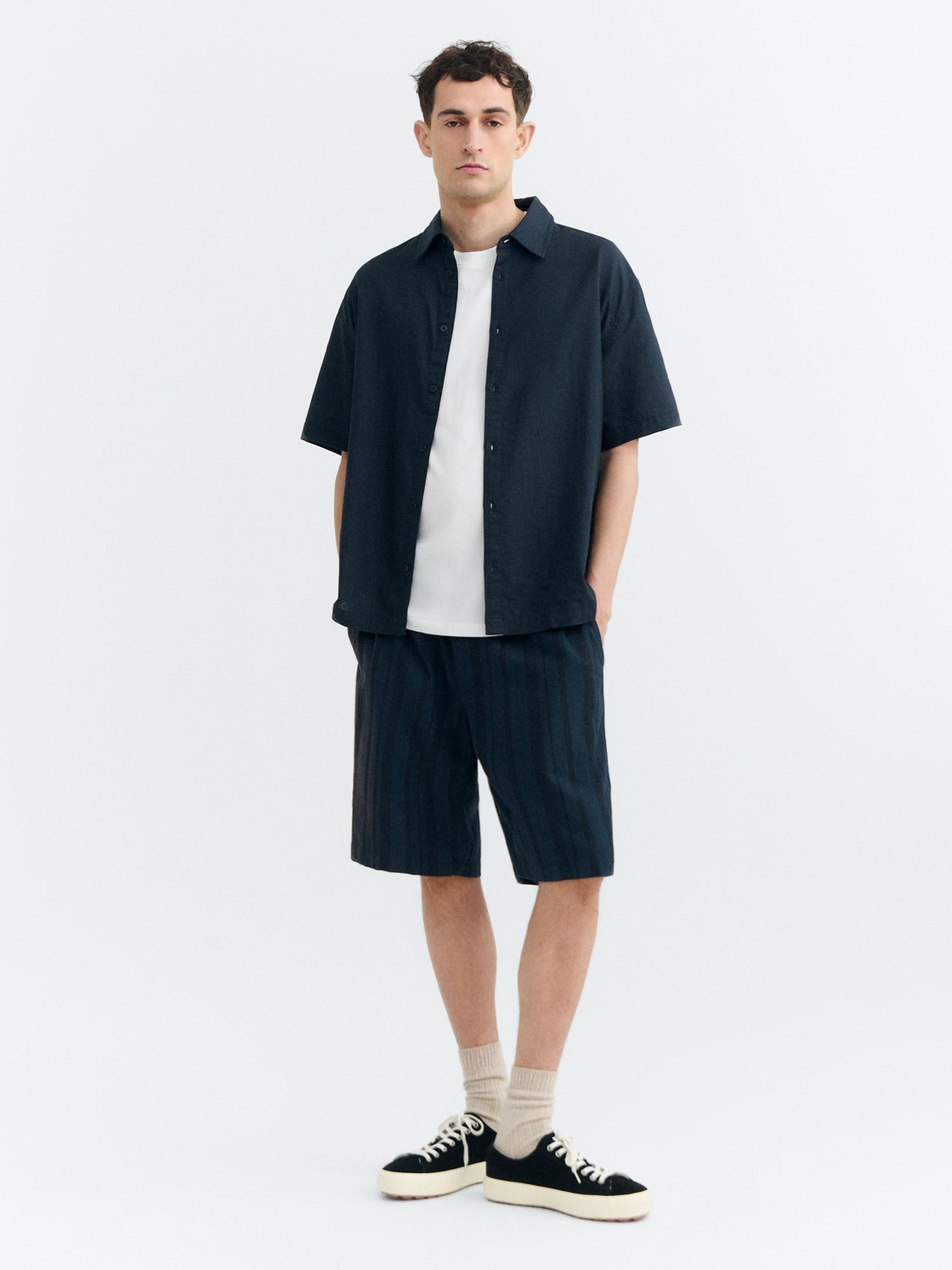 Thinking Mu Shorts Dappled Stripes Gasper Shorts