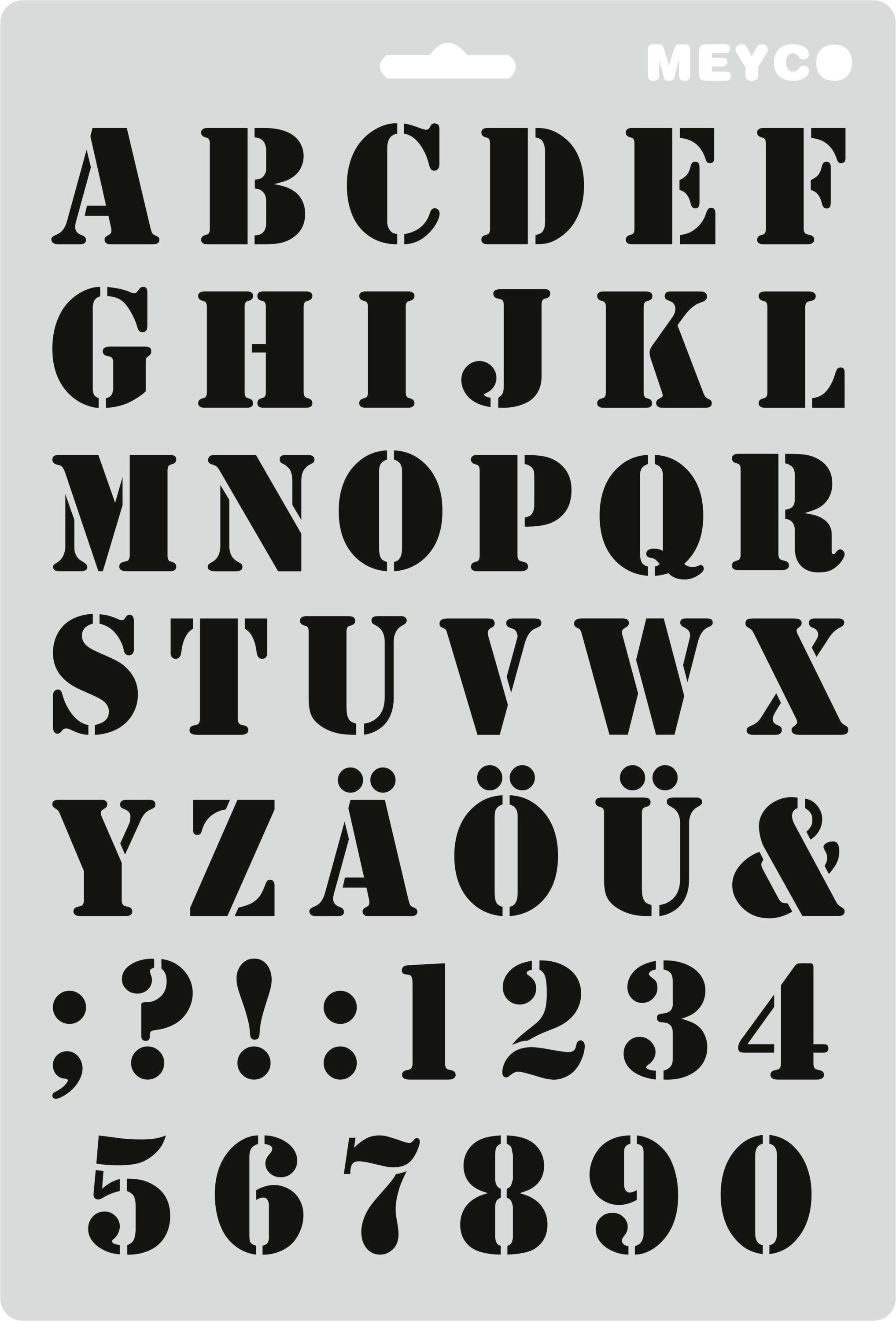 MEYCO Hobby Malschablone, 31 cm x 21 cm