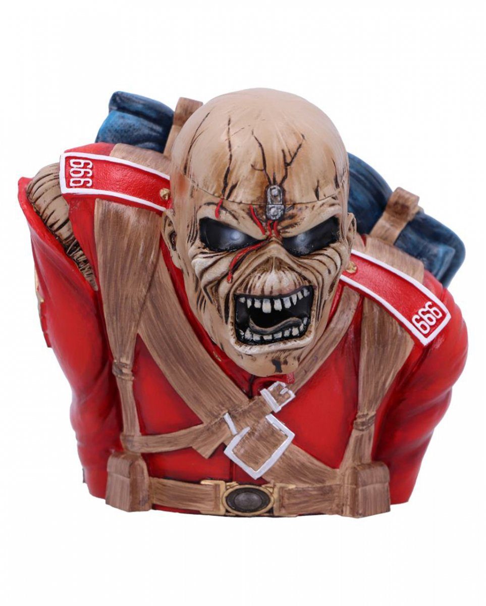 Horror-Shop Dekofigur Iron mit Figur Maiden Trooper The Geheimfach12cm