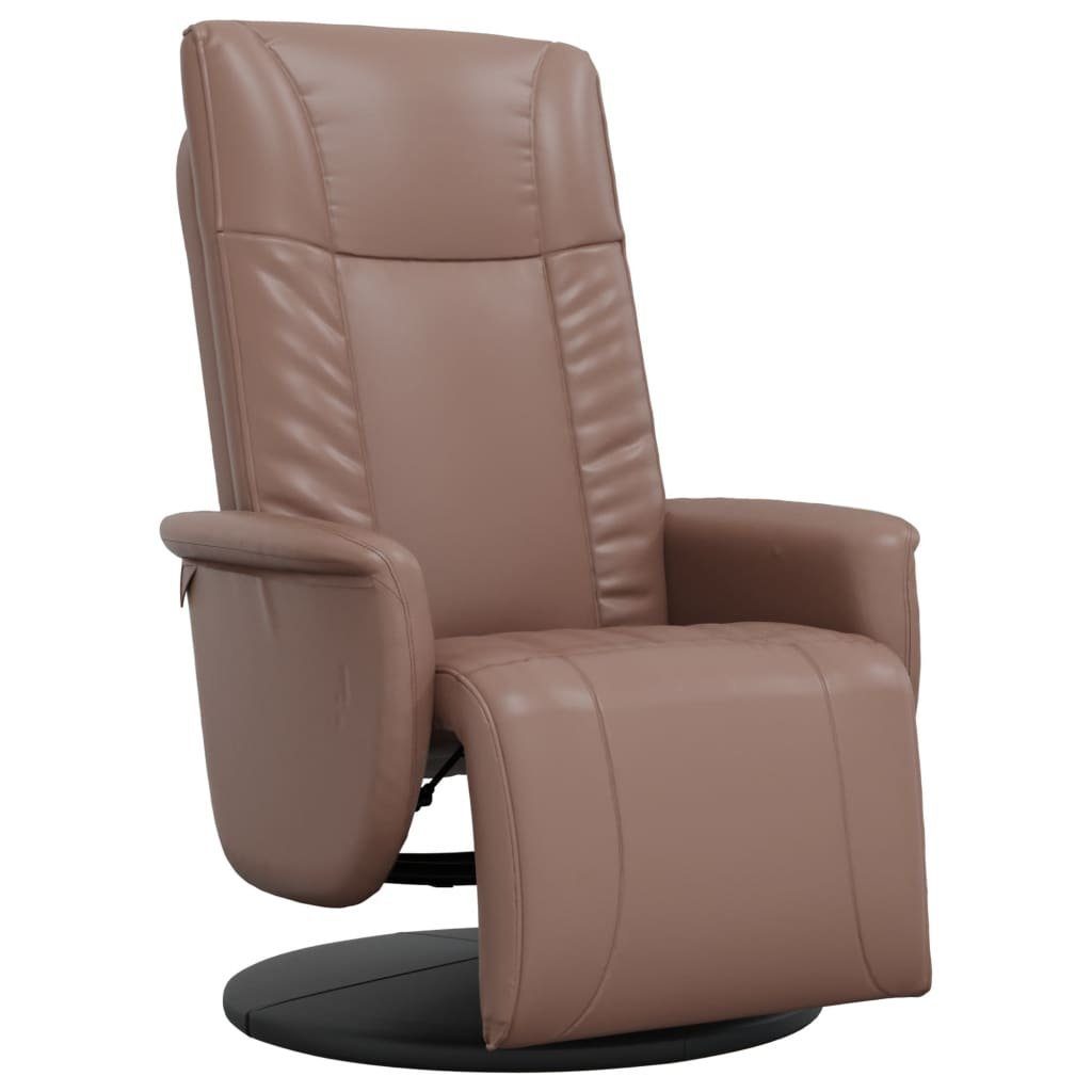 vidaXL Sessel Relaxsessel mit Fußteil Braun Kunstleder (1-St) günstig online kaufen
