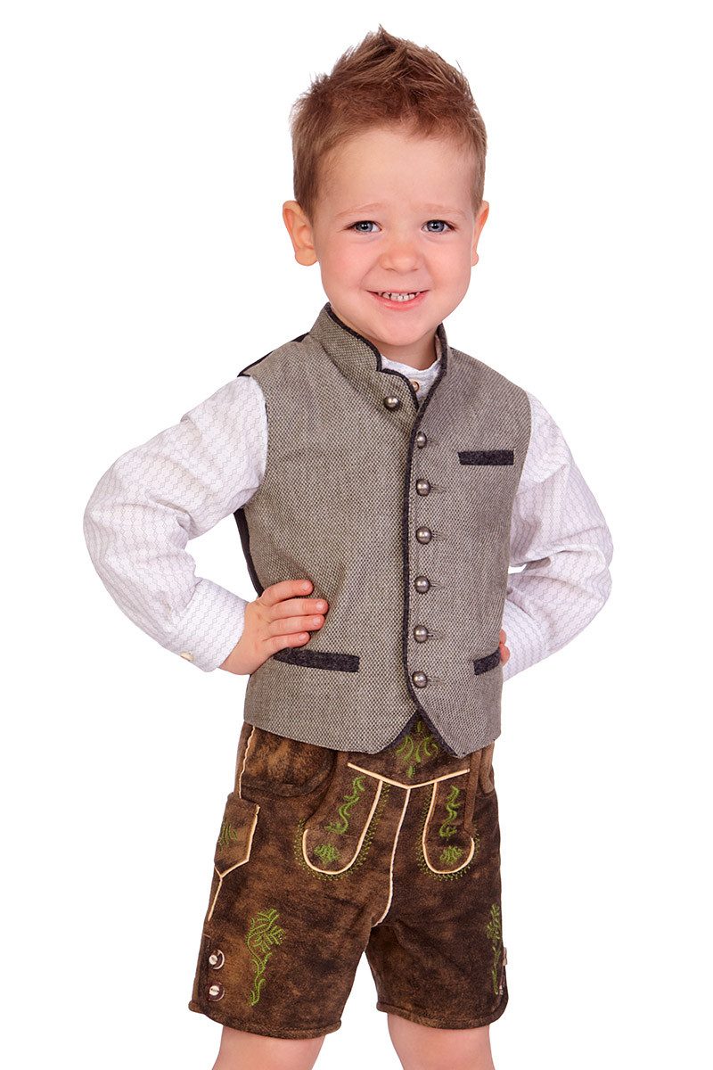 MarJo Trachtenjacke Kinderweste - AGAN KIDS - hellgrau