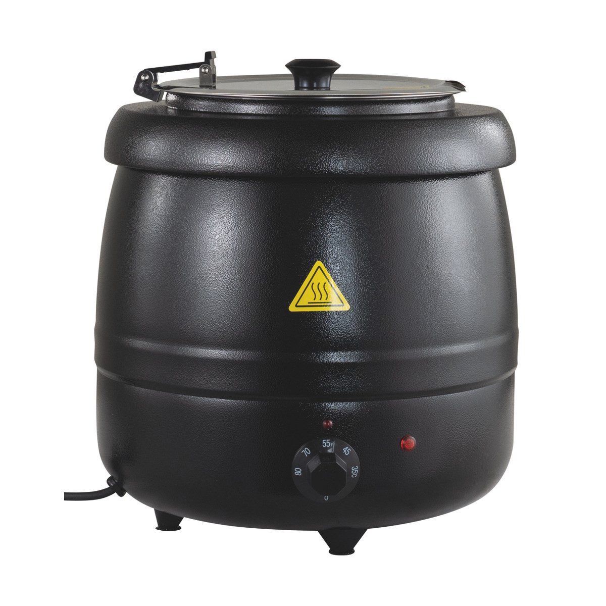 GastroHero Suppentopf Suppentopf 10 Liter schwarz elektrisch Buffet