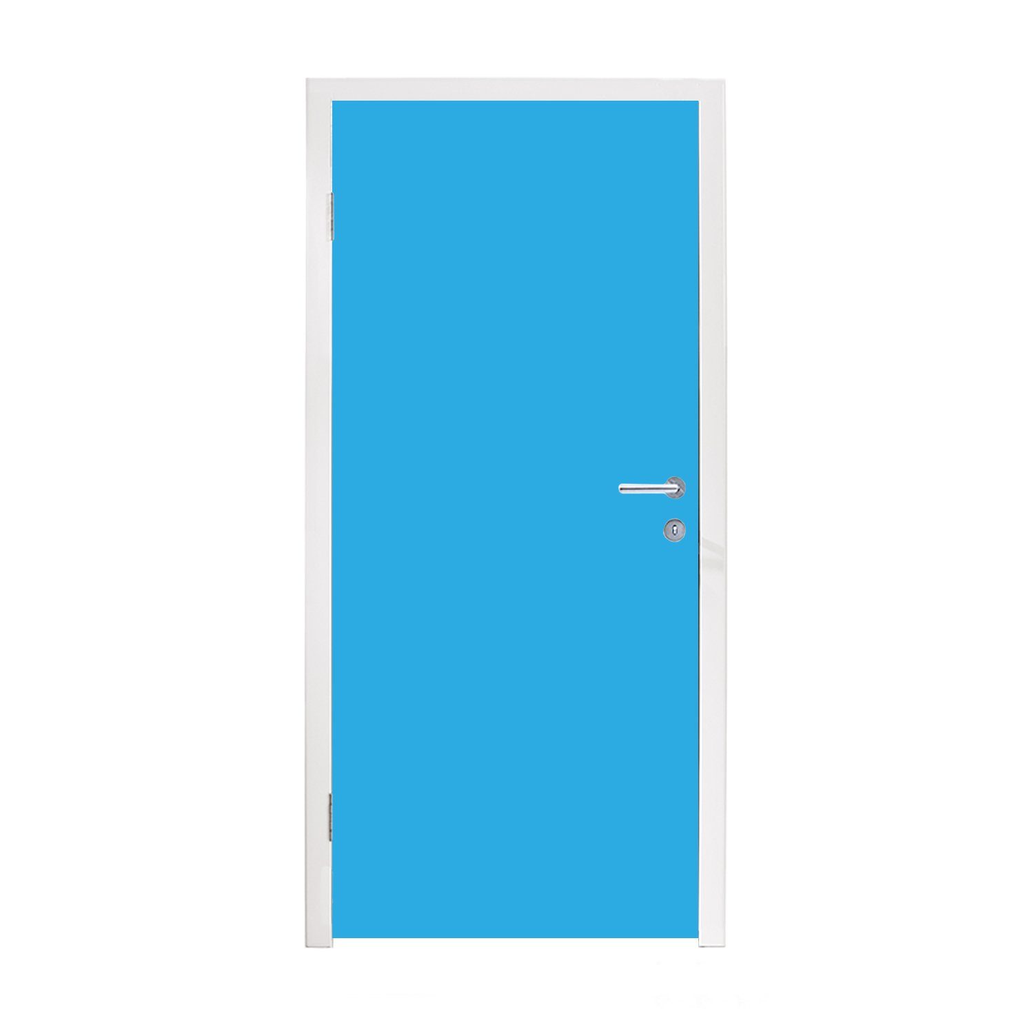MuchoWow Türtapete Blau - Licht für St), (1 bedruckt, Farben, 75x205 Türaufkleber, - cm Fototapete Matt, Tür
