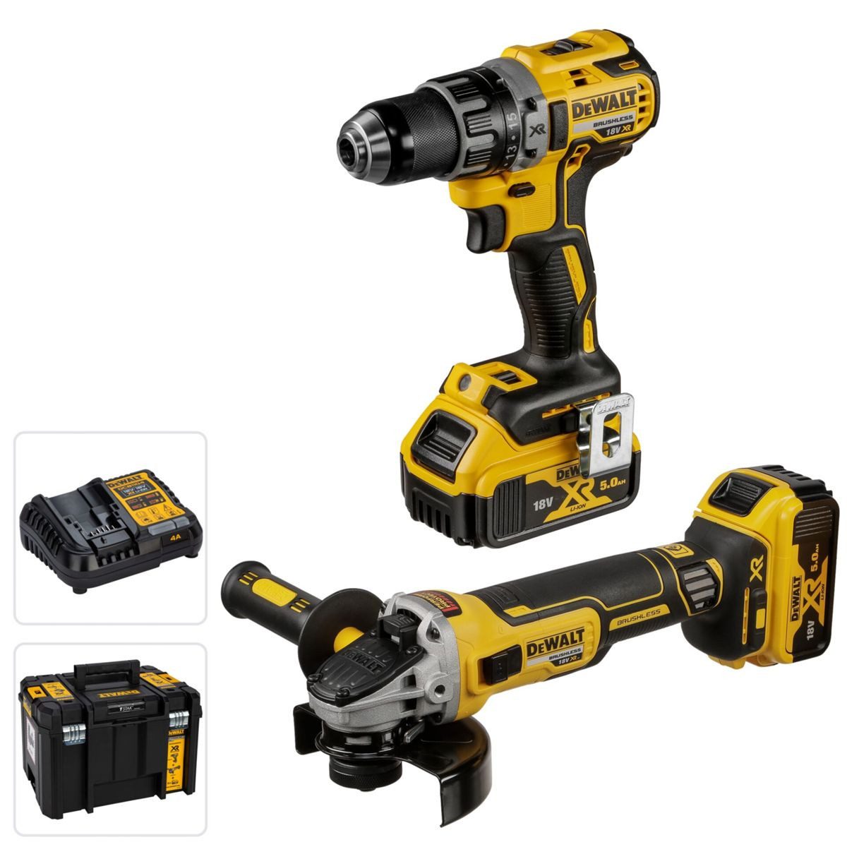 DeWalt Bohrschrauber DCK2020P2T-QW Akku-Werkzeugset günstig online kaufen