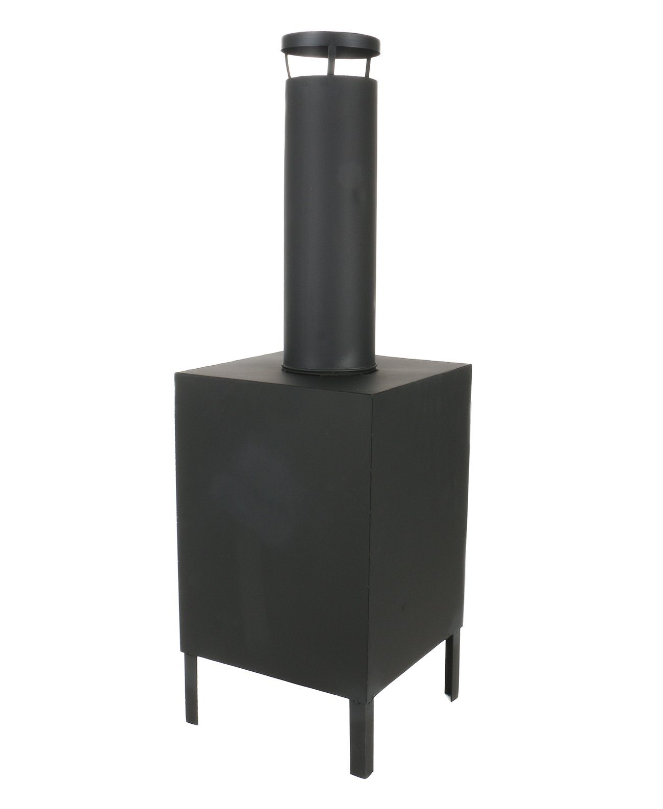 BubbleStore Feuerkorb Aussenkamin, (mit Ablagerost und Kamin für