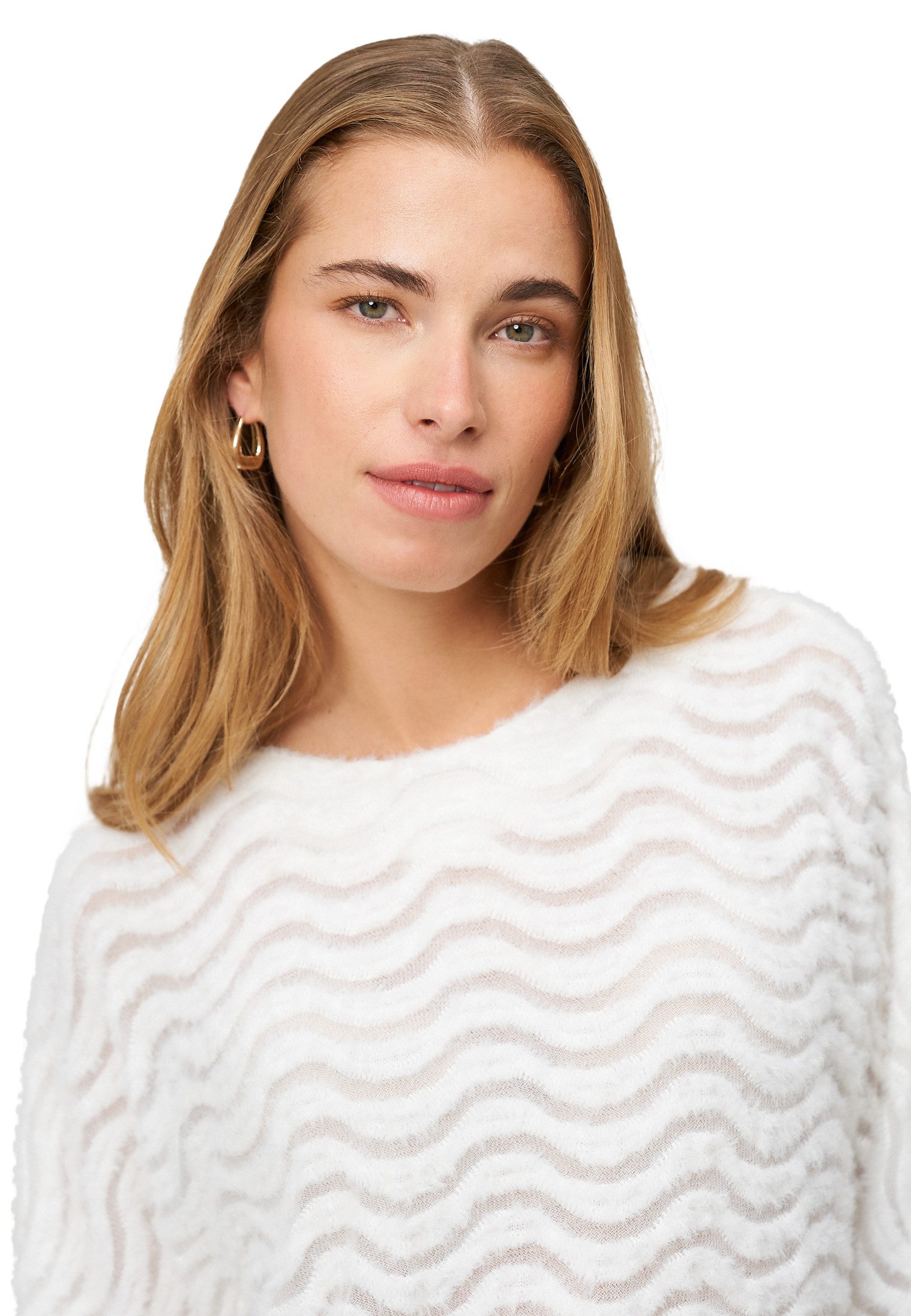 Zero Sweatshirt Damen mit Wellenmuster weiteres Detail
