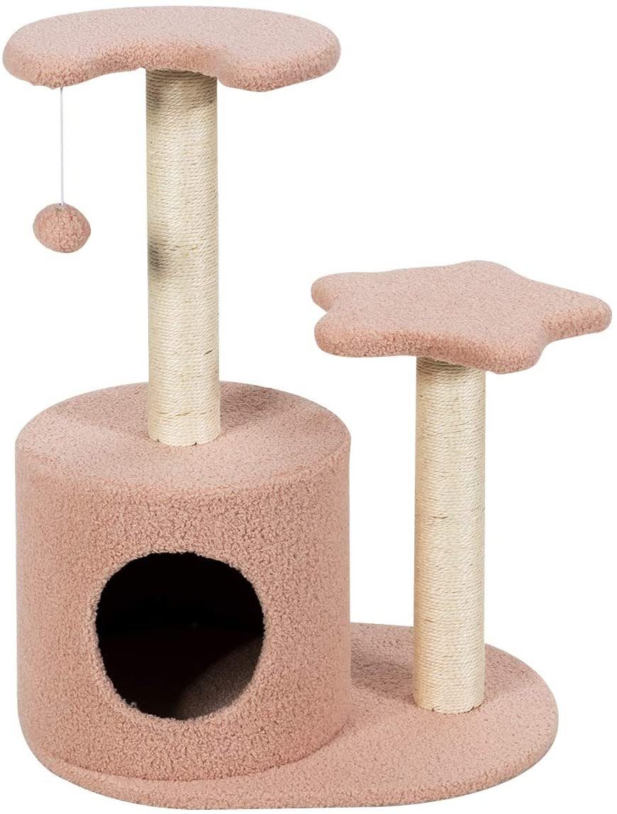 COSTWAY Kratzbaum »72cm Katzenbaum, Katzenmöbel, Kletterbaum«, mit ... - Costway Kratzbaum 72cm Katzenbaum Katzenmoebel Kletterbaum Mit Hoehle