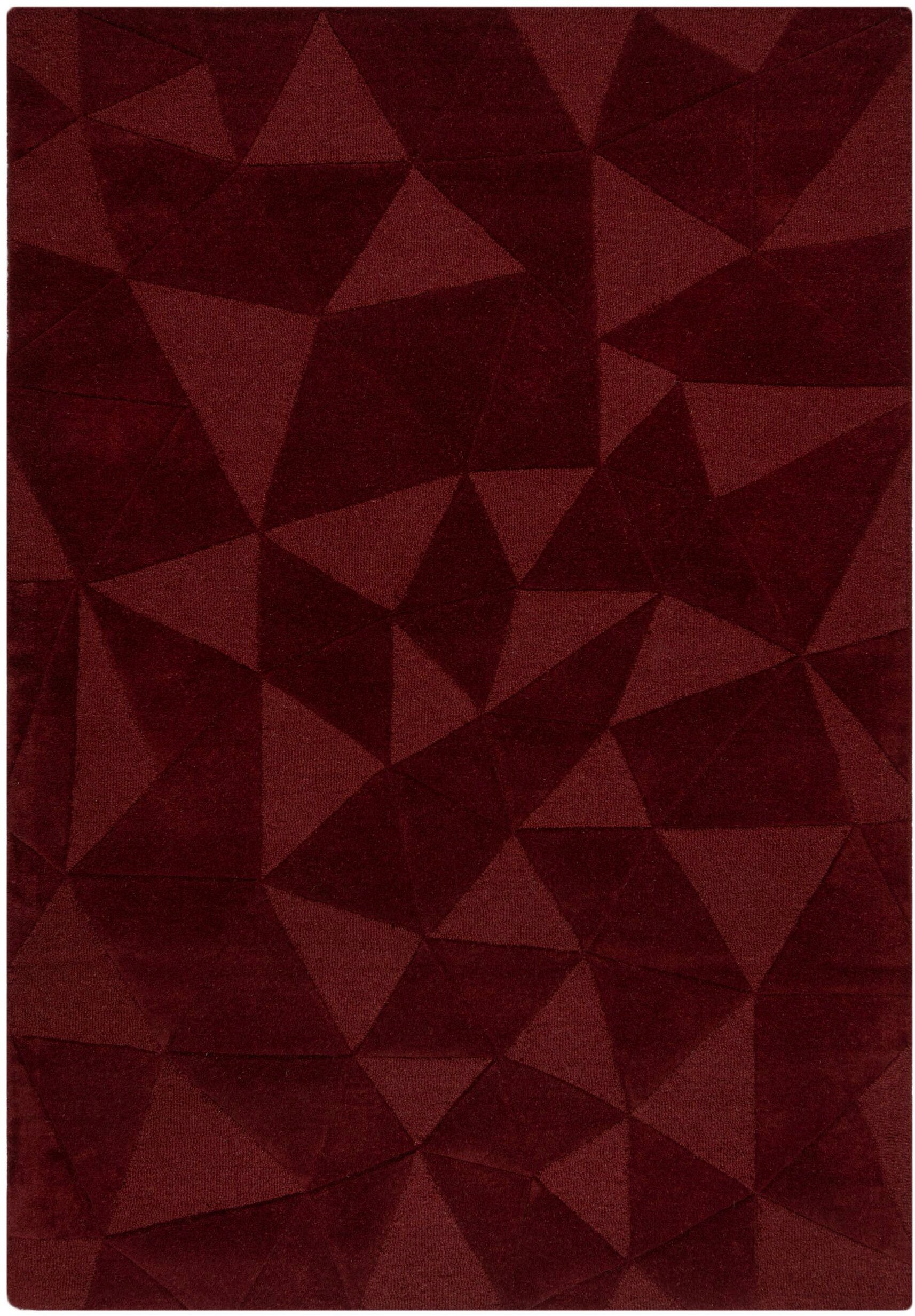 FLAIR RUGS Wollteppich Shard, rechteckig, Höhe: 10 mm, Hoch-Tief Effekt, Handgearbeitet