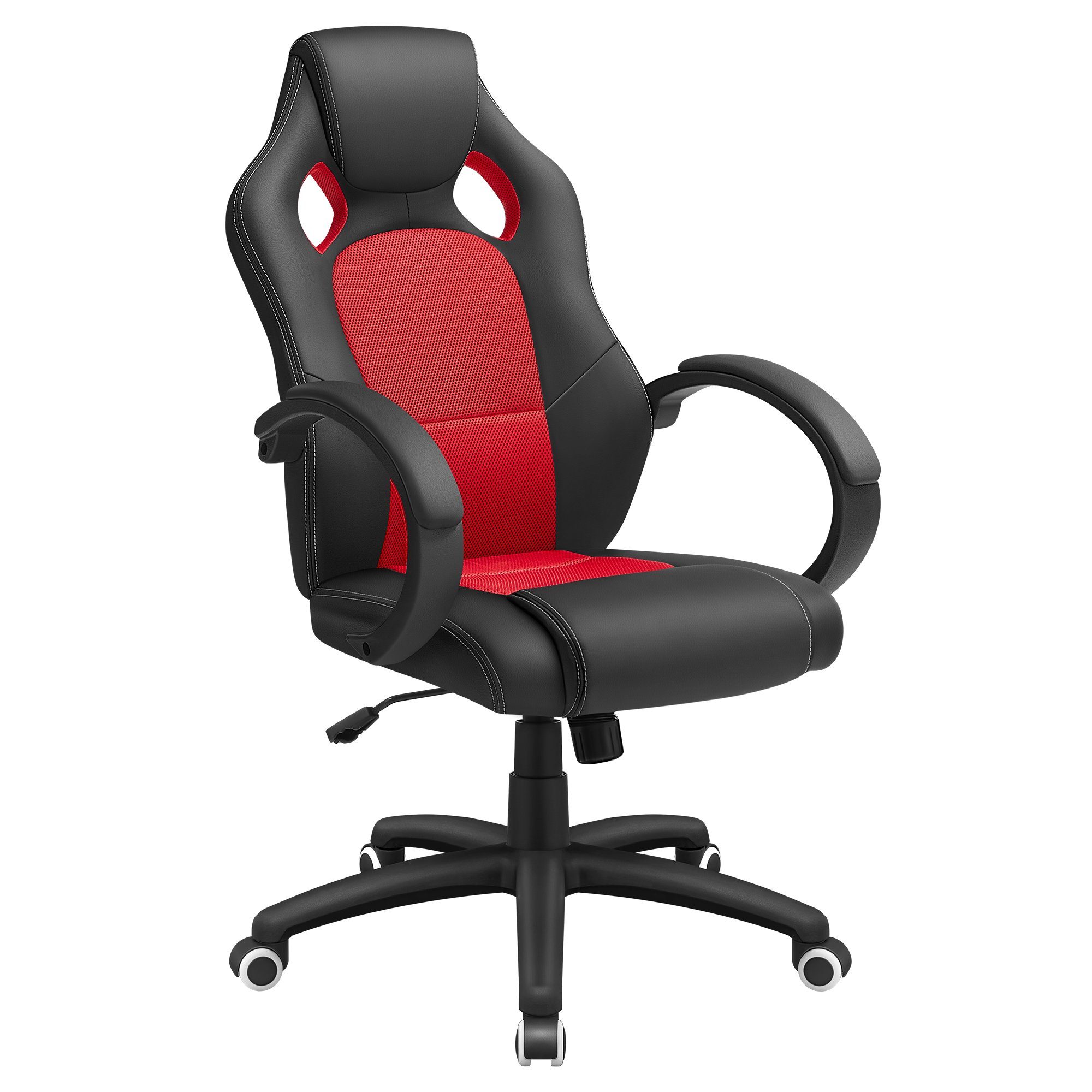SONGMICS Bürostuhl »OBG56BR«, Racing Stuhl, Bürostuhl, Chefsessel,  höhenverstellbarer Drehstuhl, um 360 Grad drehbar online kaufen | OTTO