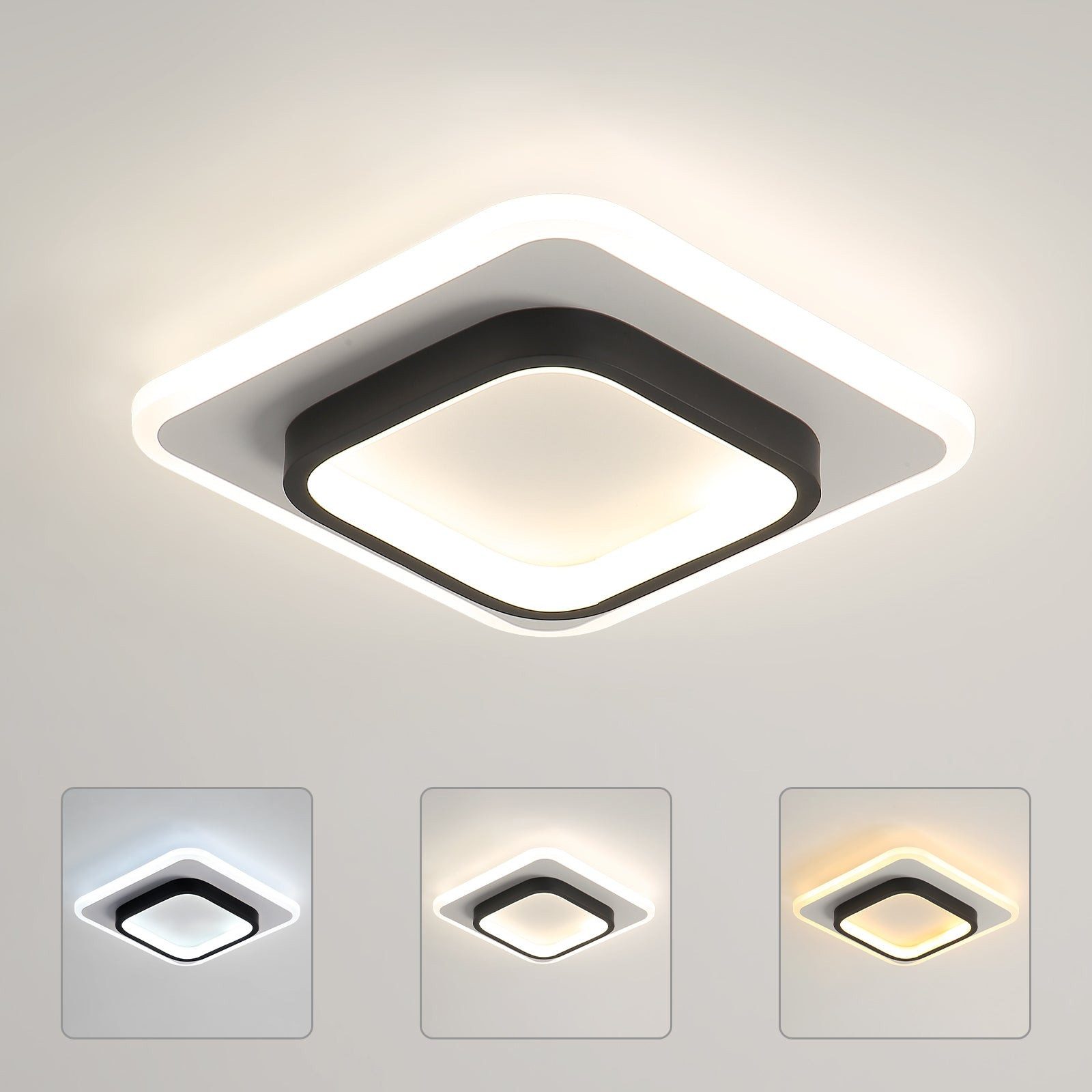 Goeco Deckenleuchte Flurlampe, Energiesparlampe, Flur-Deckenlampe, 20W, günstig online kaufen