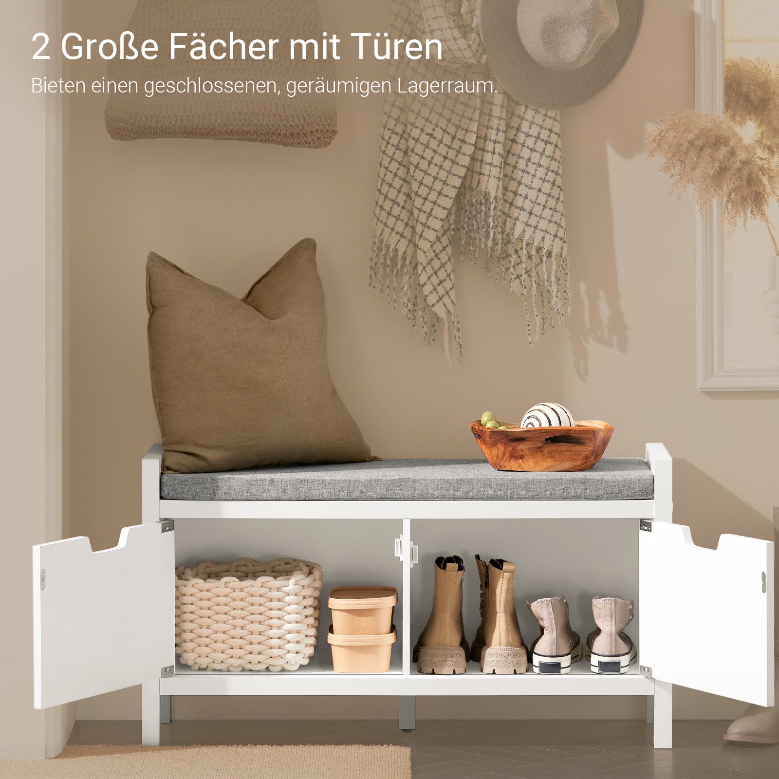 SoBuy Schuhbank FSR63-II, Sitzbank mit Stauraum günstig online kaufen