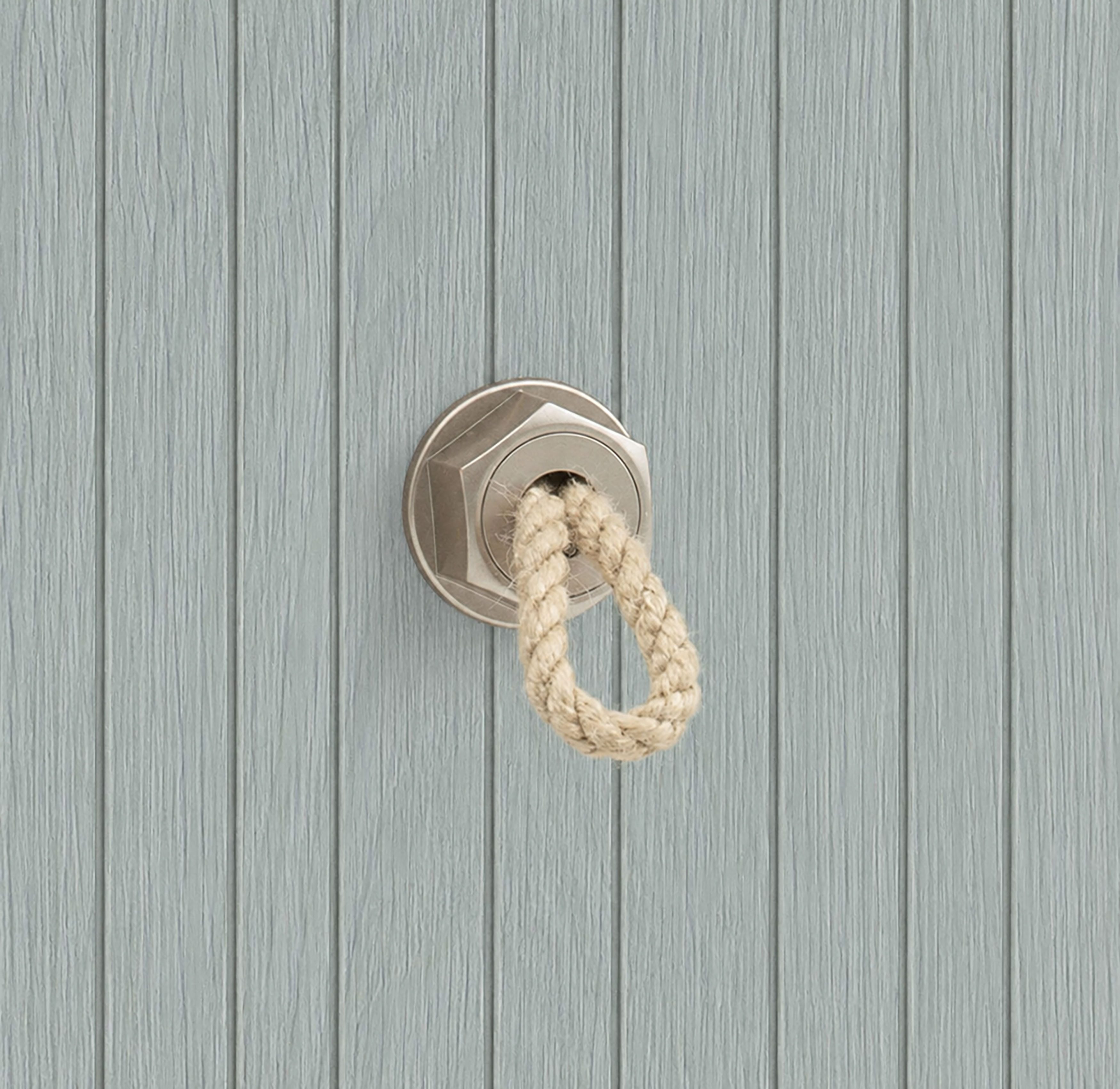 Schildmeyer Hochschrank SONDERBY, 2 Türen & 1 offenes Fach, Höhe 176,5 cm, MADE IN GERMANY (1-St) Seilgriffe im maritimen Look, MADE IN GERMANY
