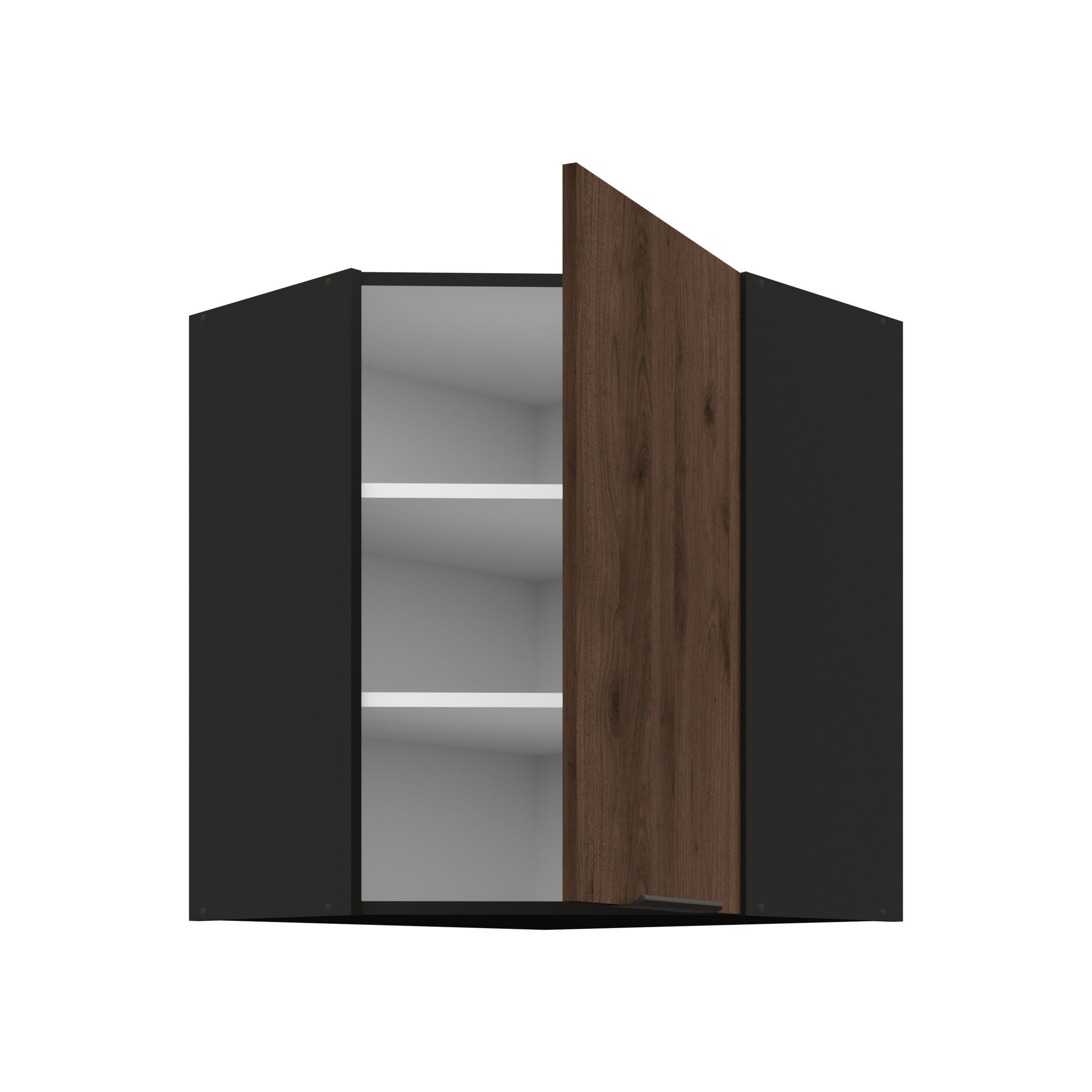 Küchen-Preisbombe Eckhängeschrank 60x60 cm Küche MONZA Okapi Nußbaum Küchen günstig online kaufen