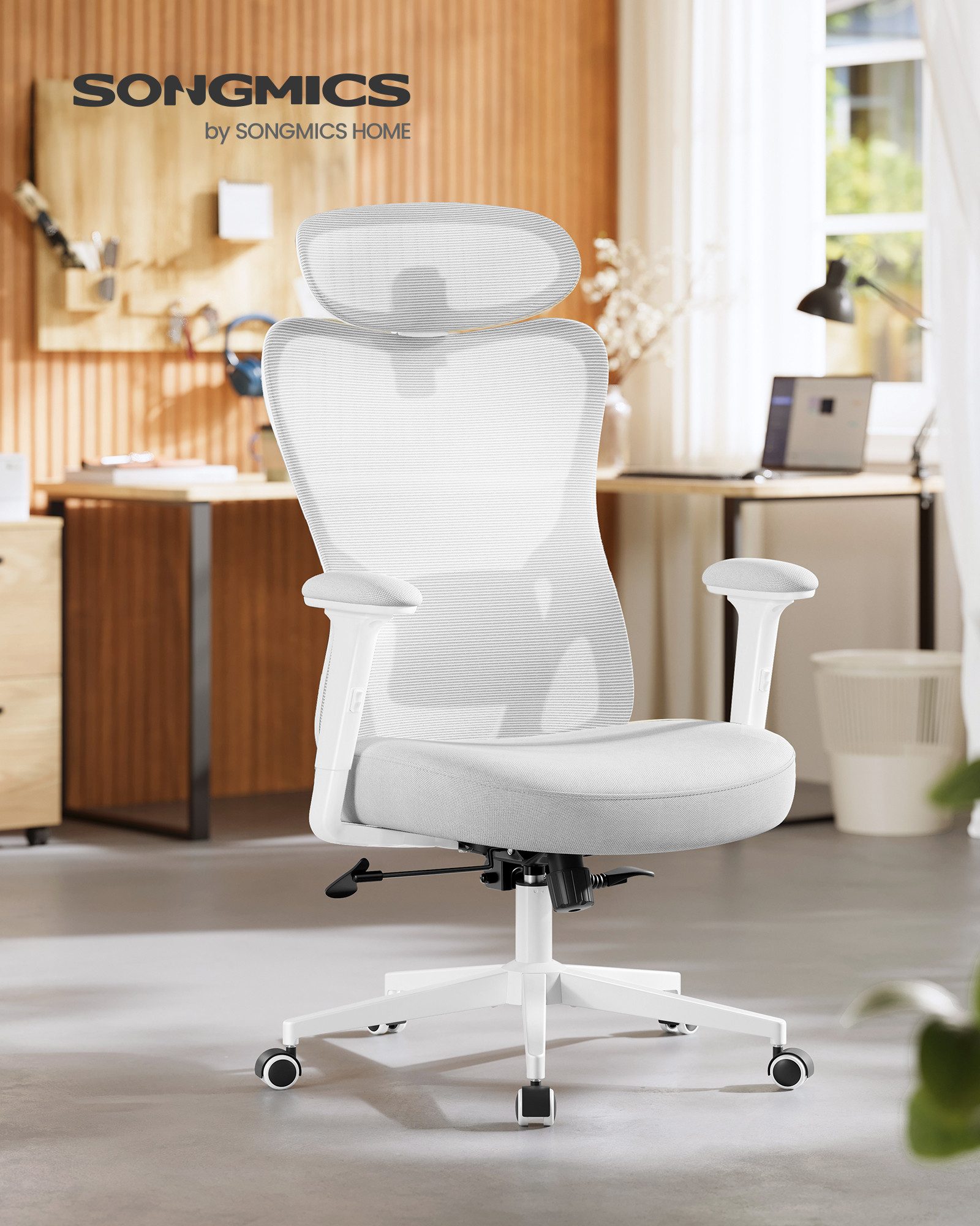 SONGMICS Bürostuhl, ergonomisch, Schreibtischstuhl, Computerstuhl, verstell günstig online kaufen