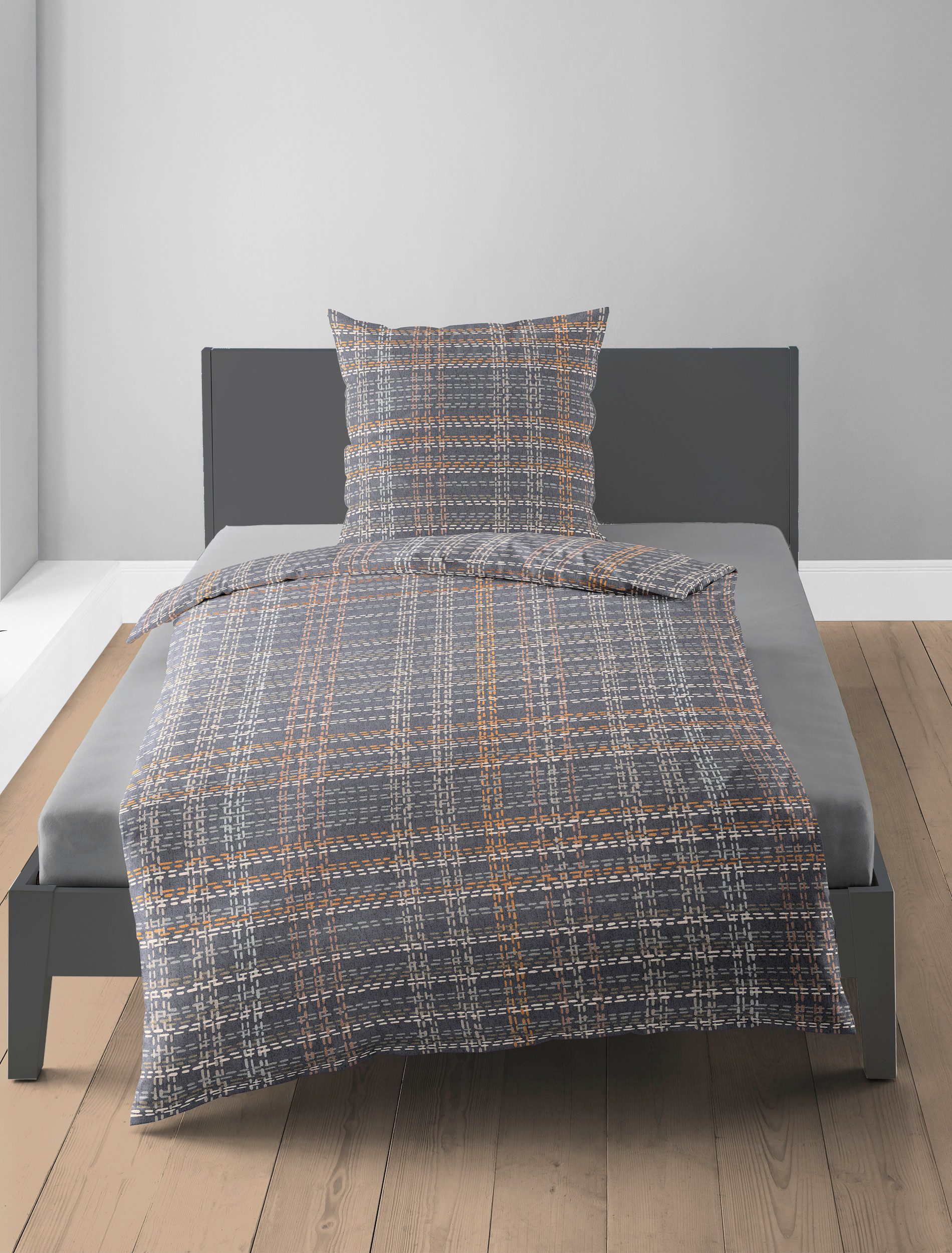 BIERBAUM Bettwäsche 4143, Biber, 2 teilig, Biber, 100 % Baumwolle, pflegele günstig online kaufen