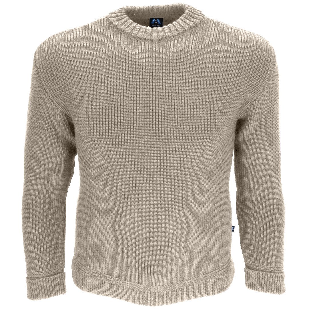 Blauer Peter Rundhalspullover aus Schurwolle mit Rundhals günstig online kaufen