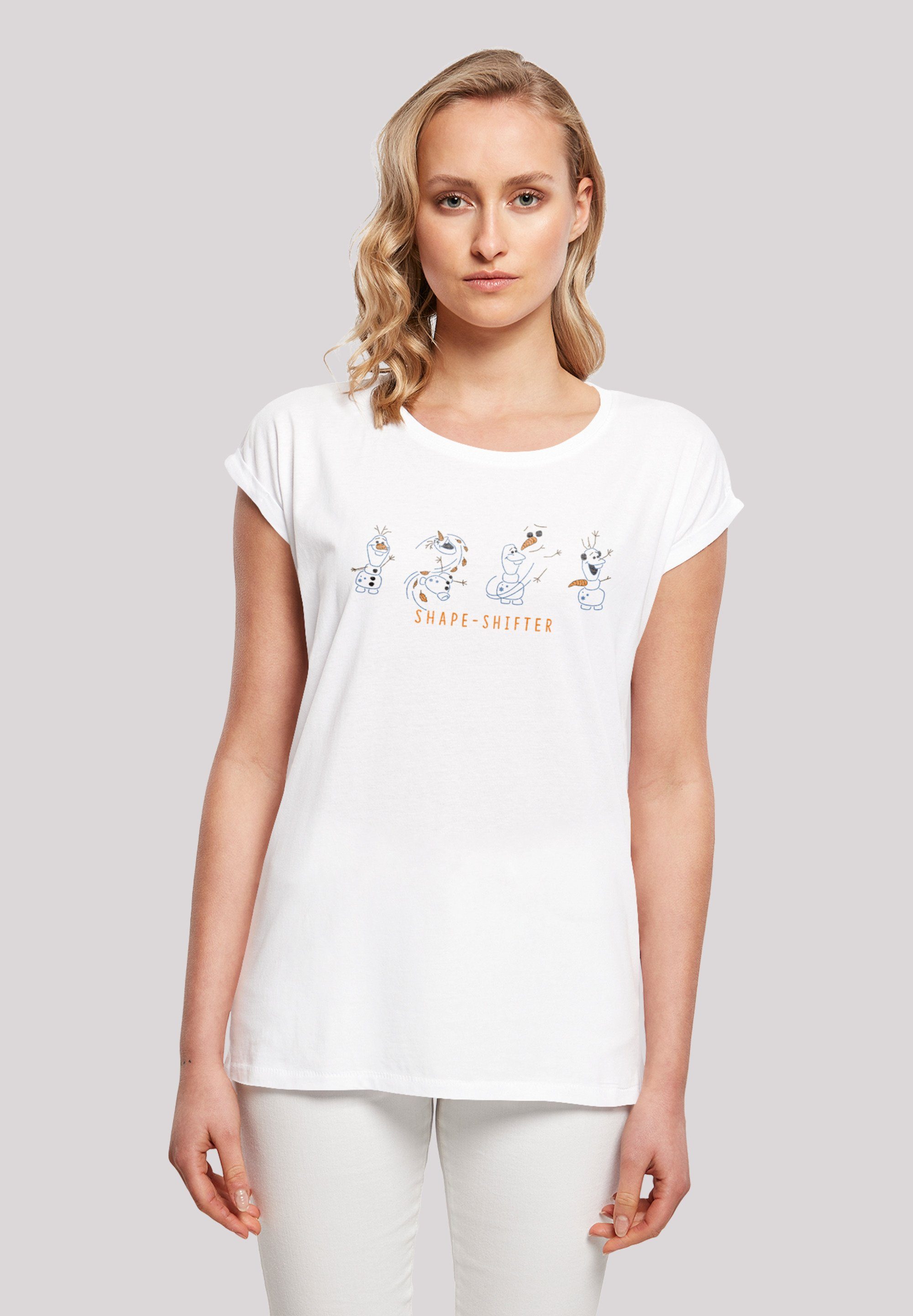 F4NT4STIC T-Shirt mit Baumwollstoff Print, Olaf Tragekomfort Sehr Disney hohem weicher 2 Frozen Shape-Shifter