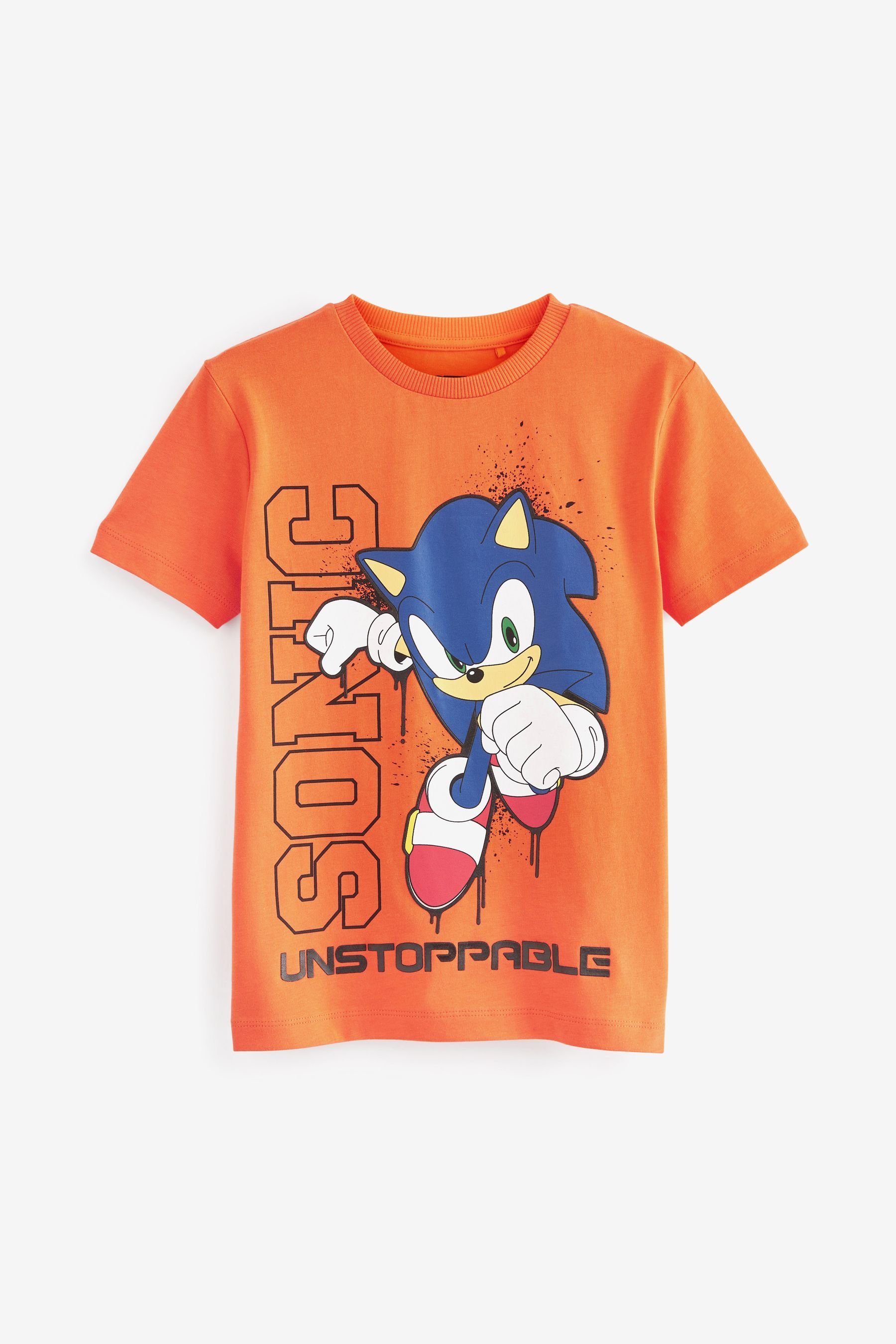 Next T-Shirt Lizenziertes Gaming T-Shirt (1-tlg) Orange